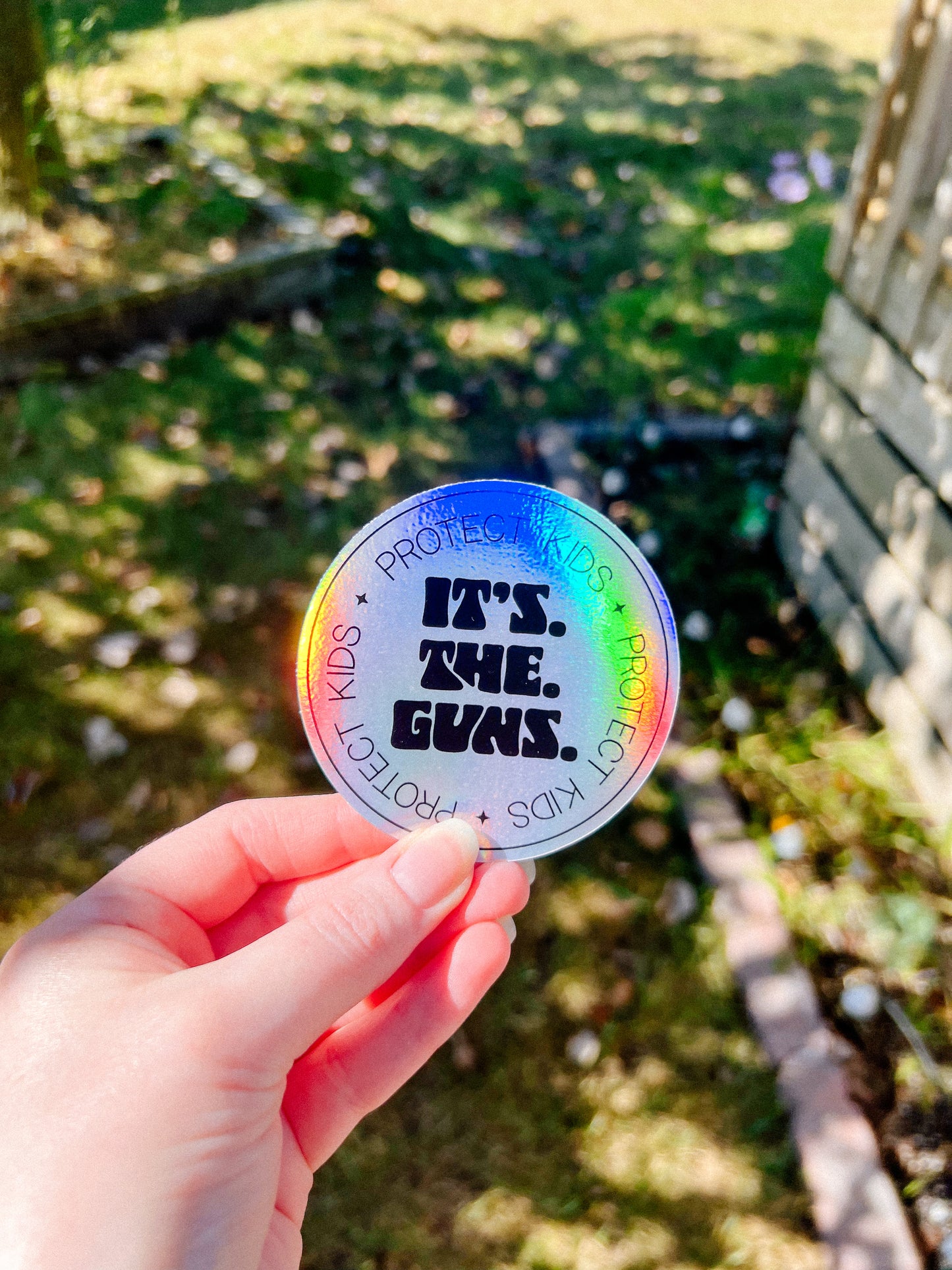 Protect Kids Holographic Sticker
