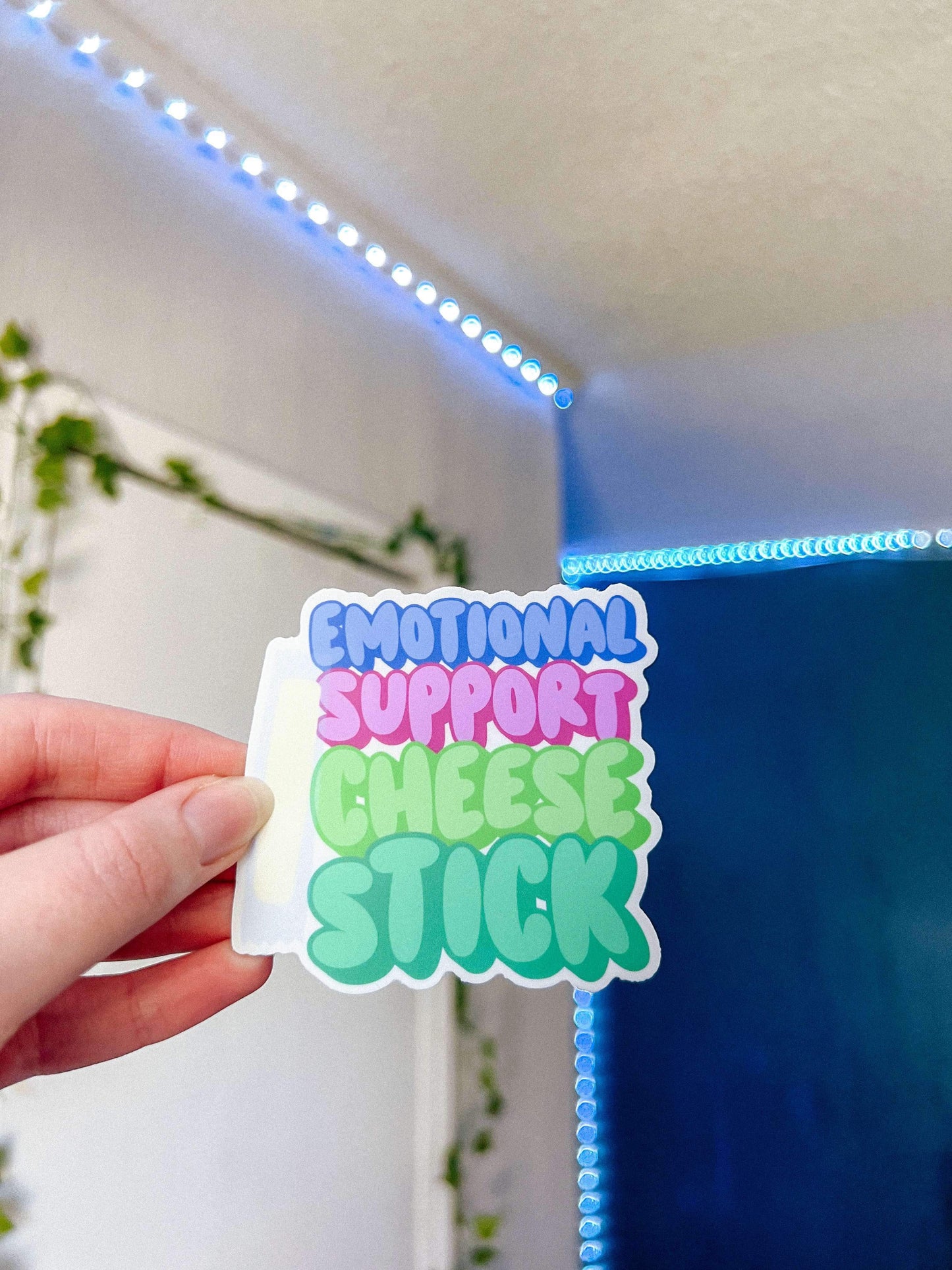 Emotional Support Cheese Stick Sticker