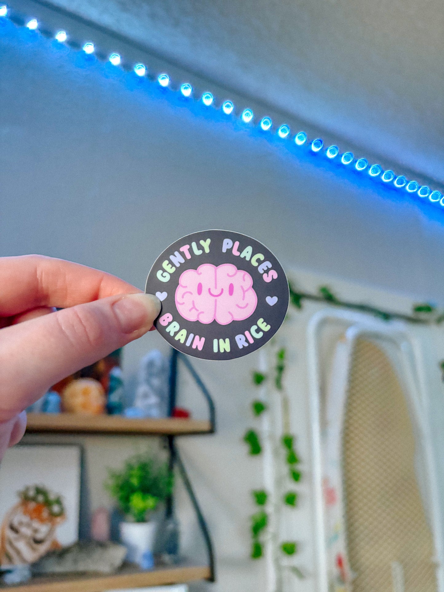 Brain in Rice Sticker
