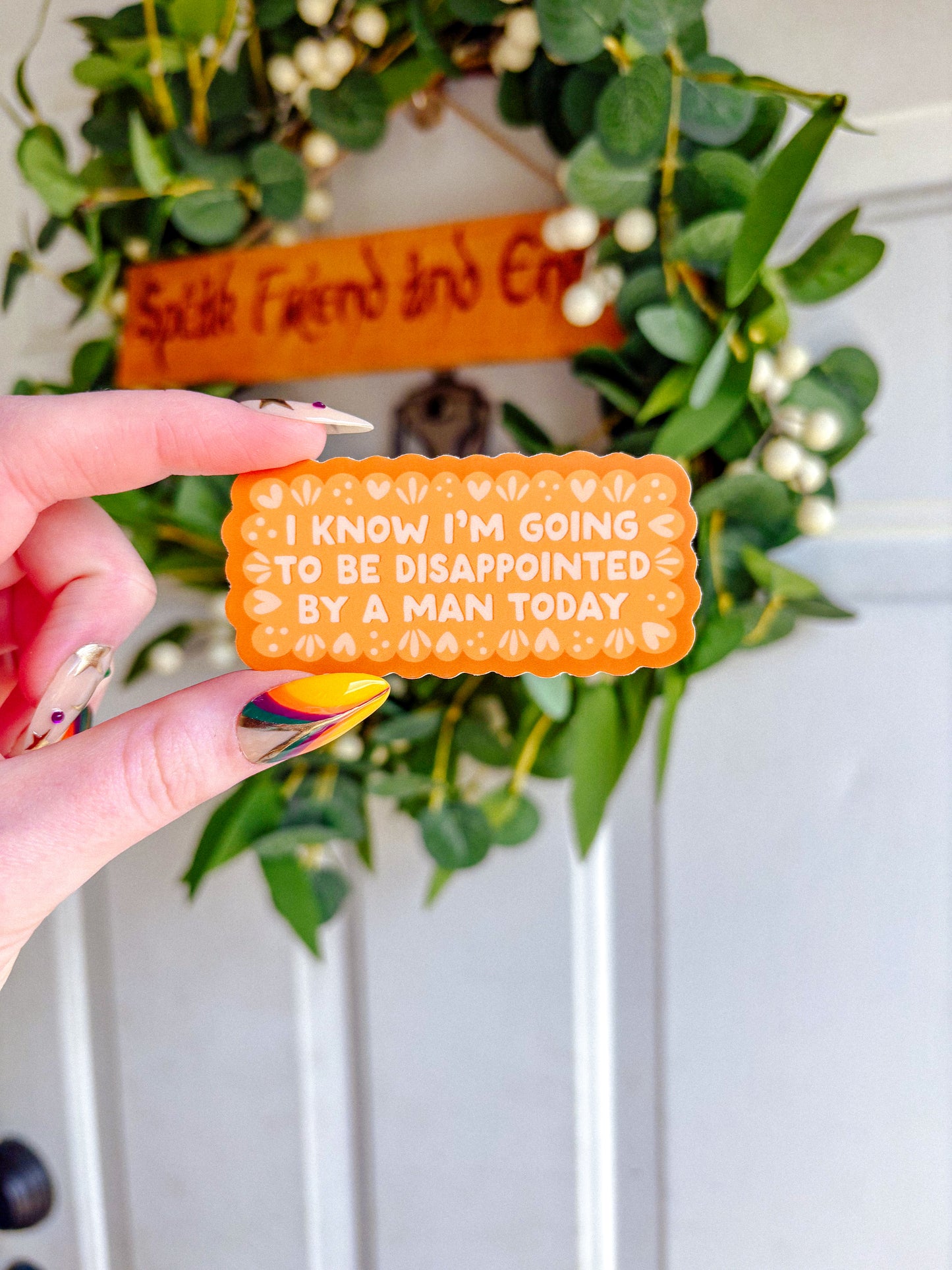 Disappointed by a Man Sticker