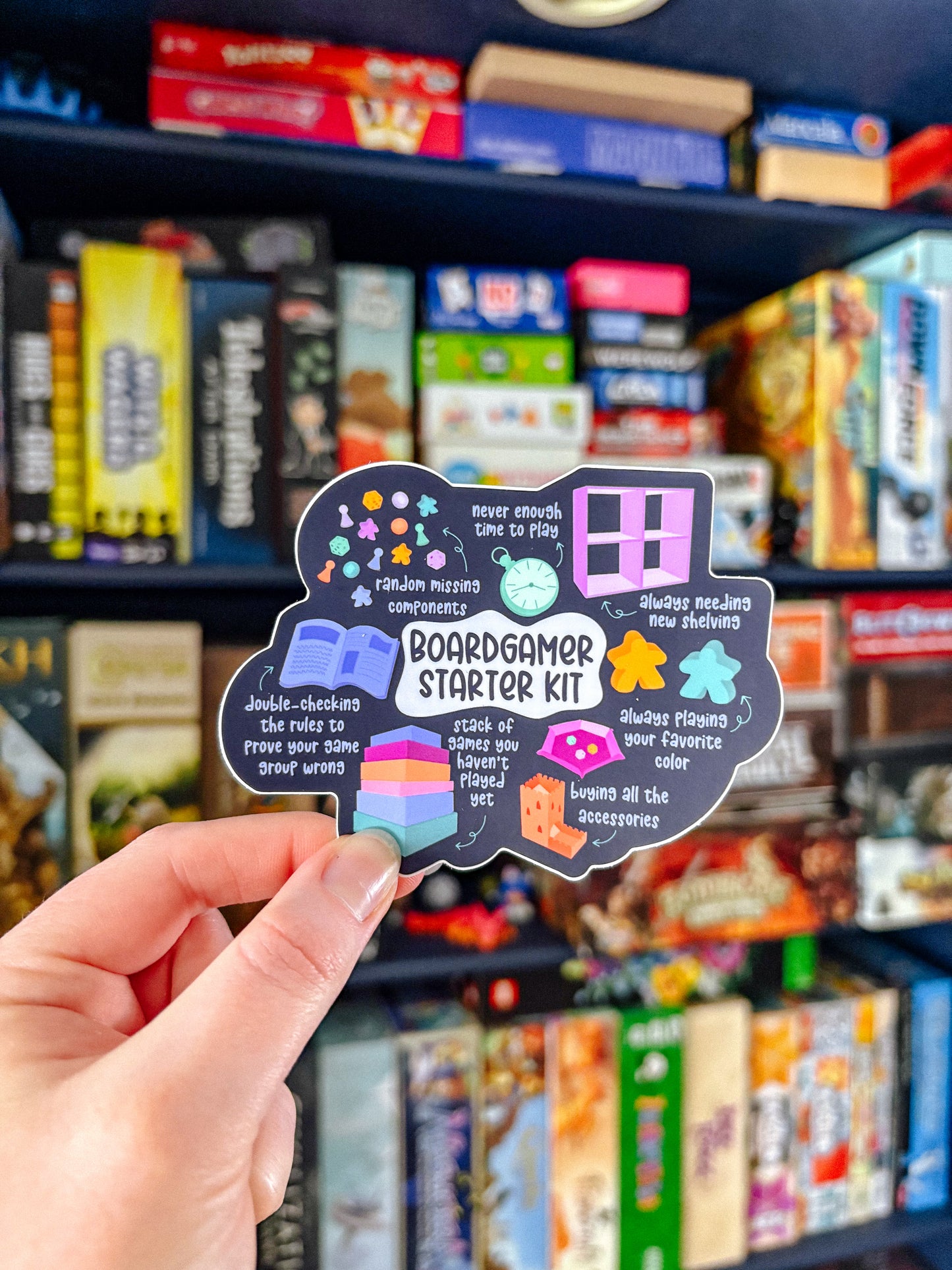 Board Game Sticker Pack of 6