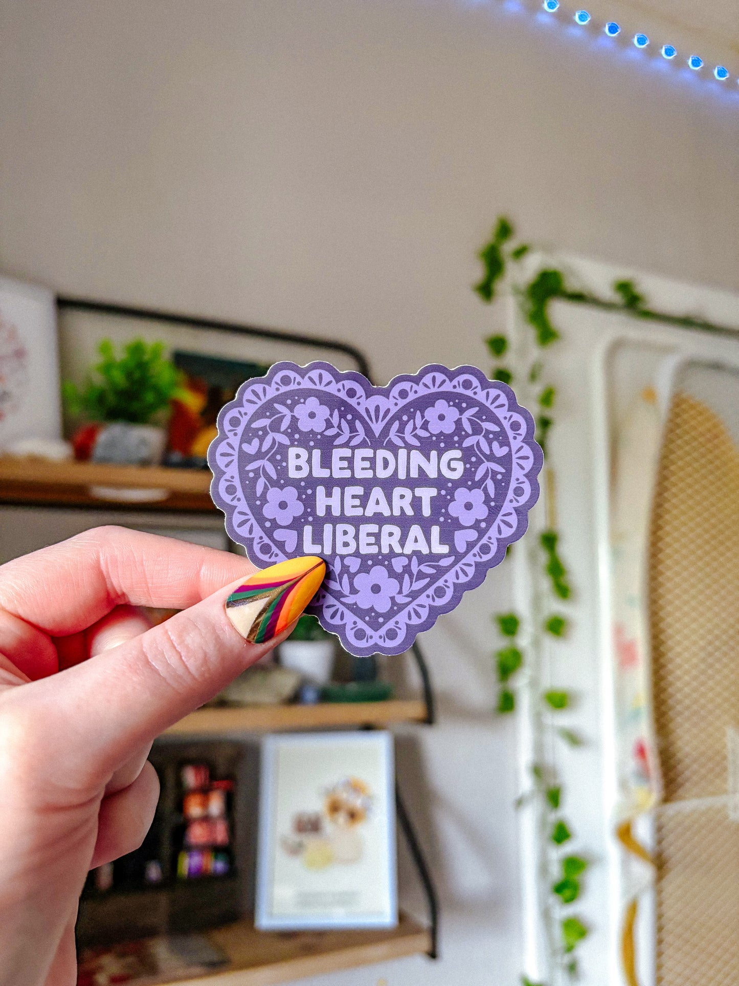 Bleeding Heart Liberal Sticker B Grade-LineStreaks