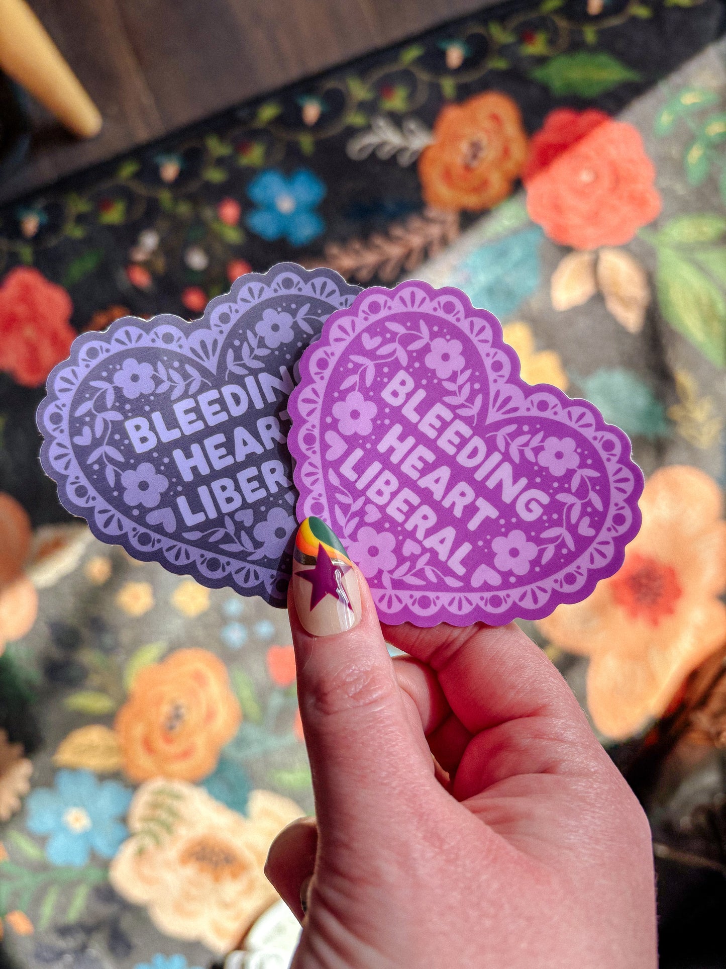 Bleeding Heart Liberal Sticker B Grade-LineStreaks