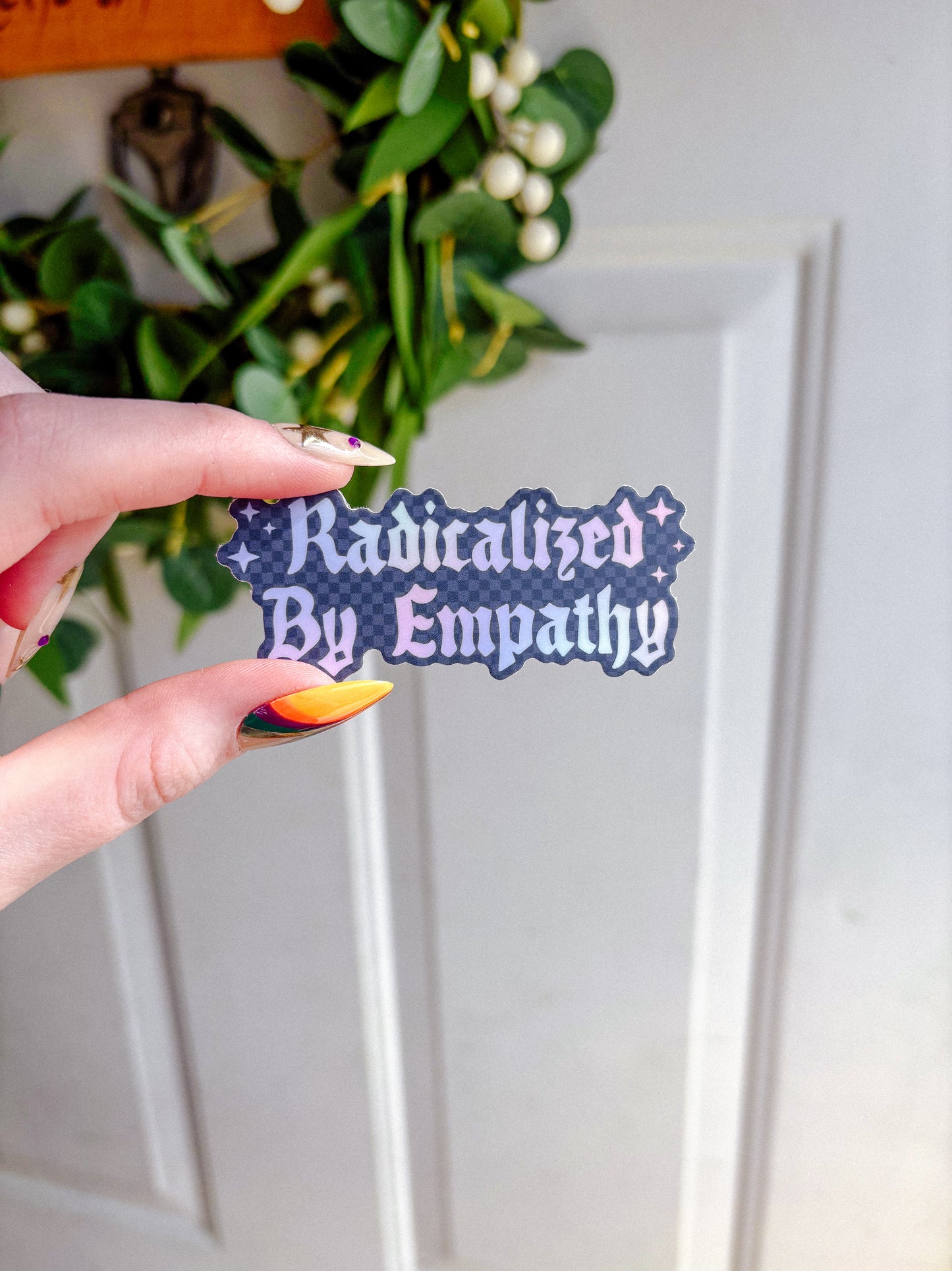 Radicalized by Empathy Sticker (Dark)