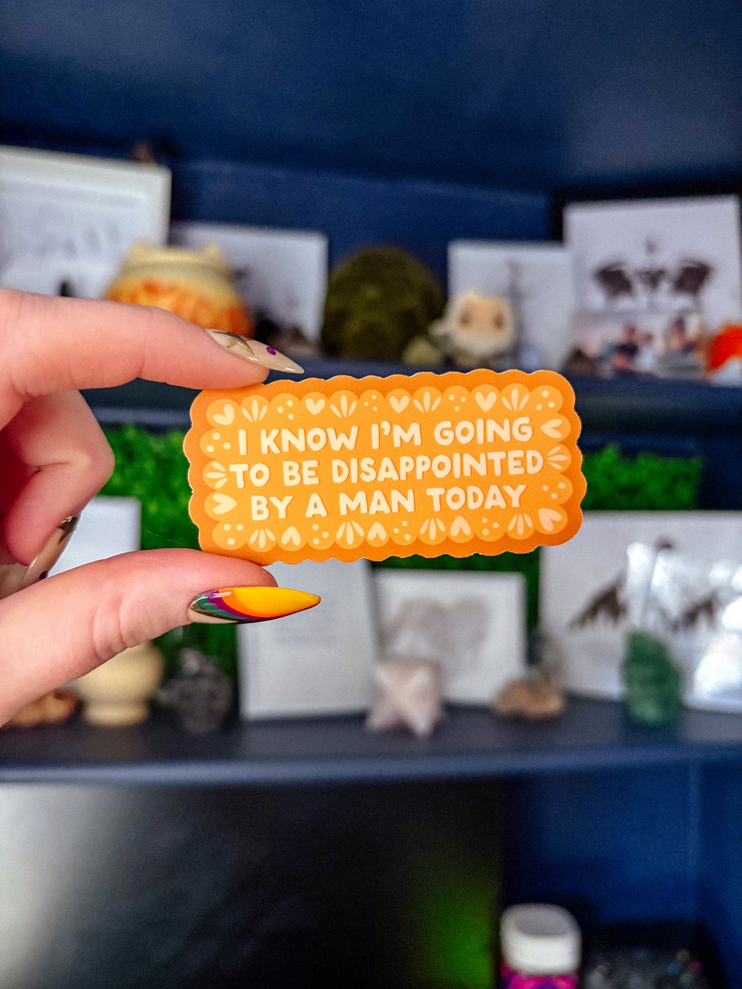Disappointed by a Man Sticker