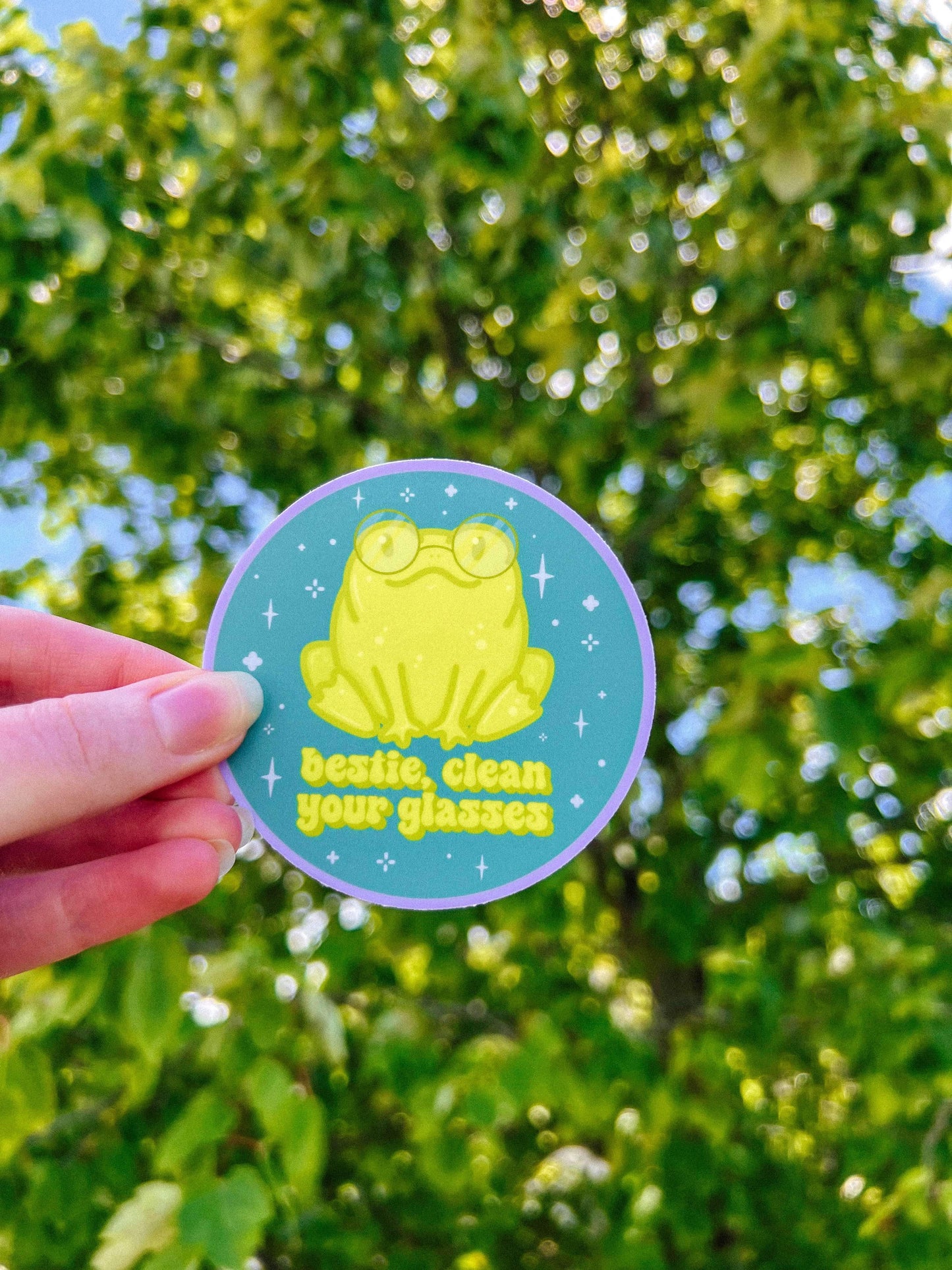 Bestie Clean Your Glasses Sticker