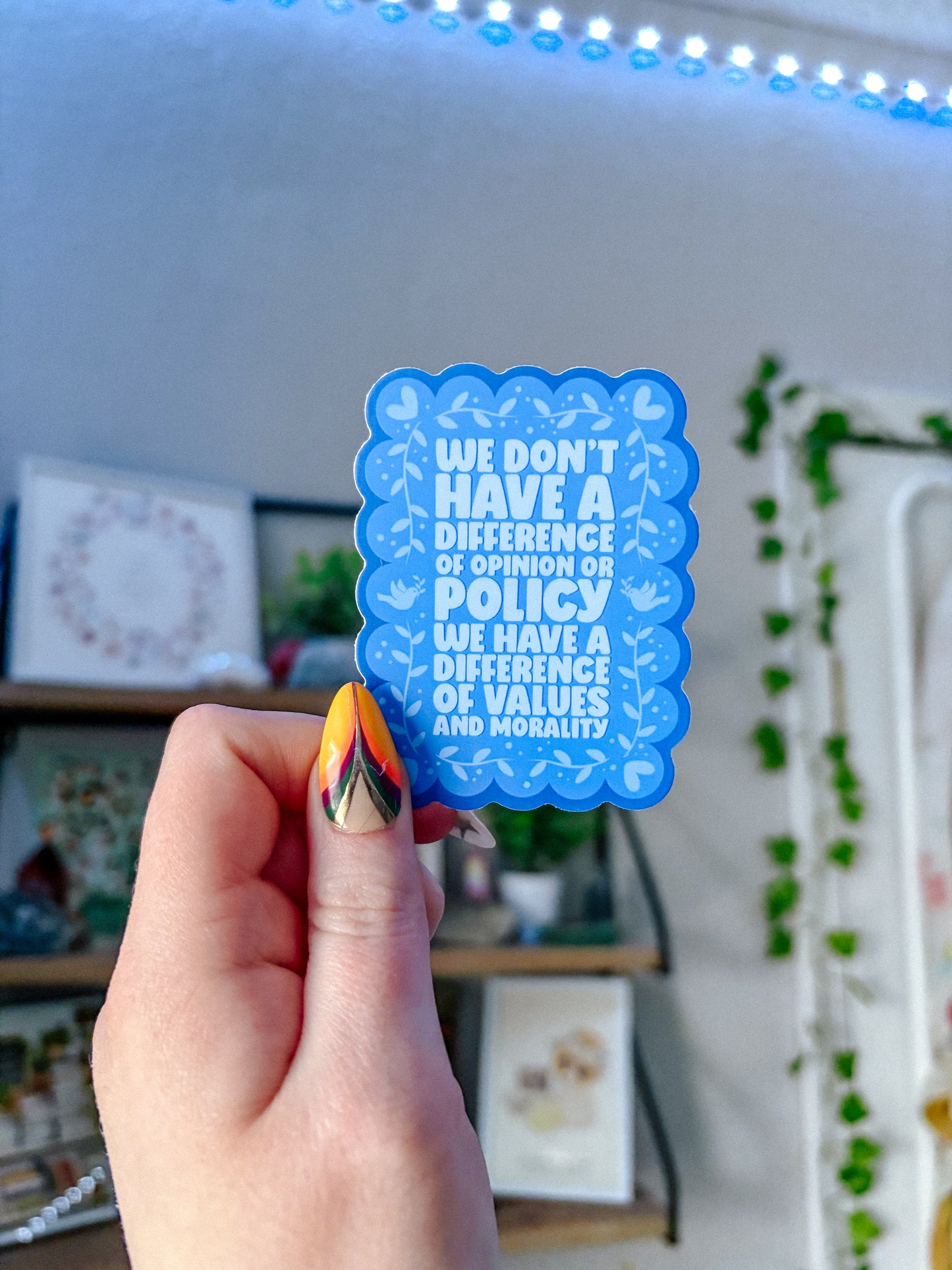 Difference of Values Sticker