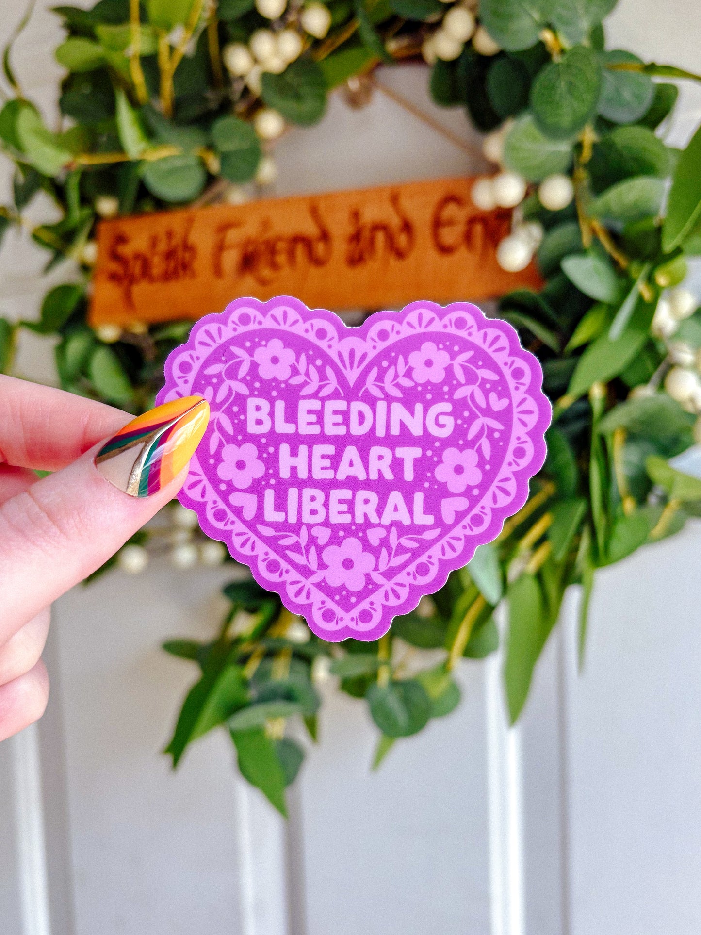 Bleeding Heart Liberal Sticker (Pink)