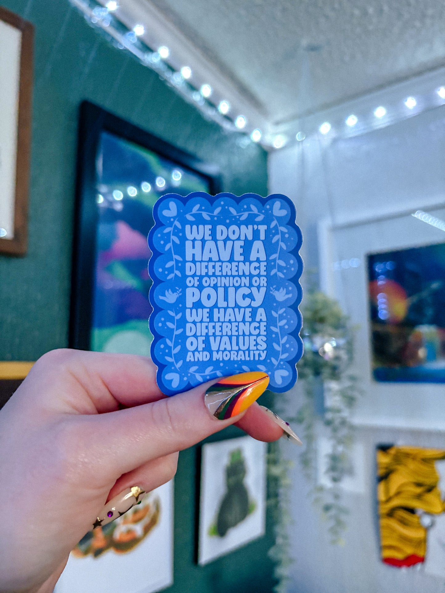 Difference of Values Sticker
