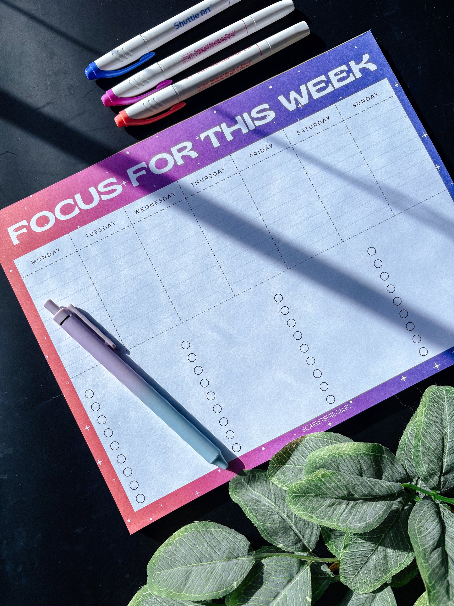 Weekly Note Pad