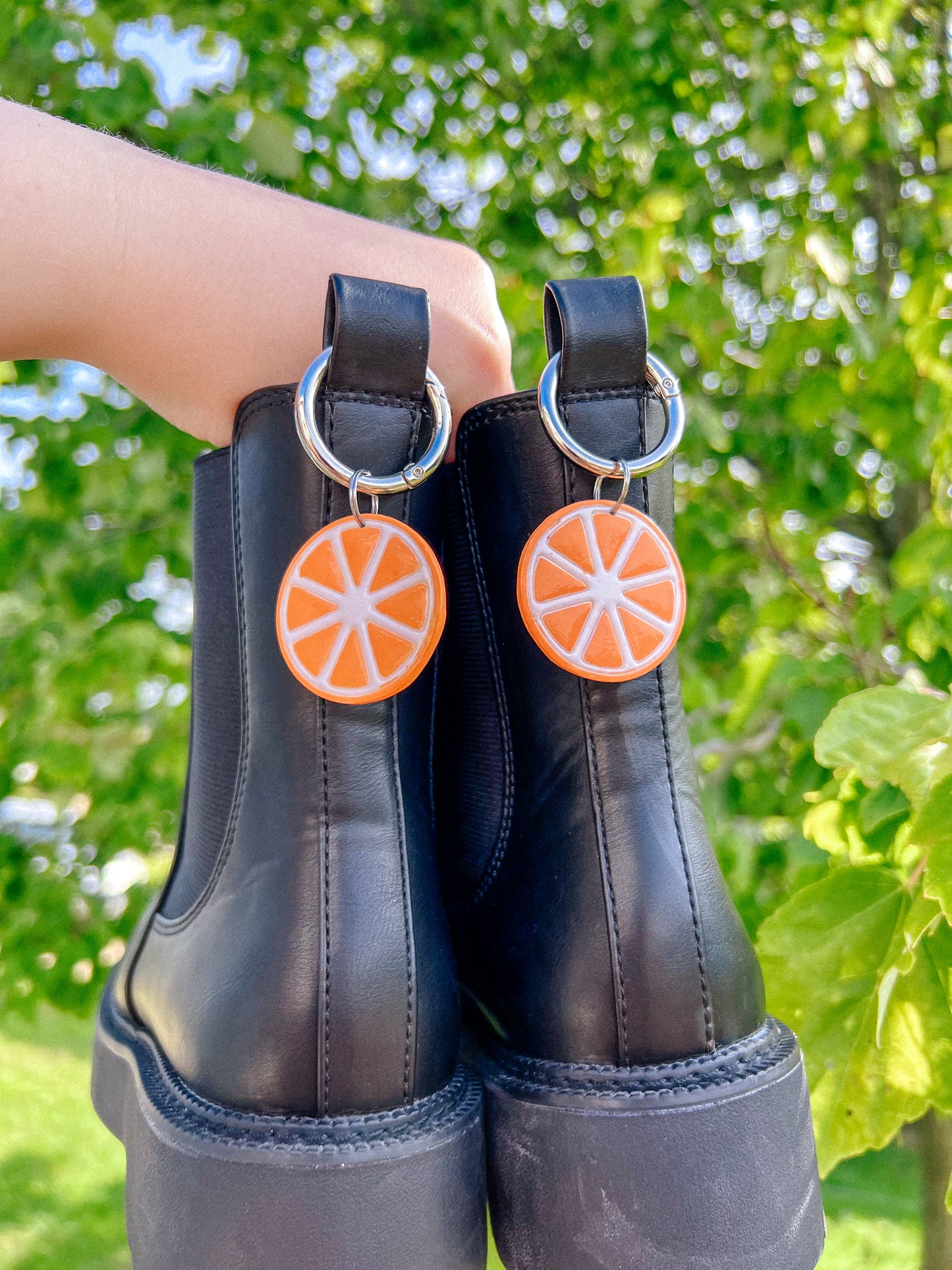Orange Slices Glitter Boot Charms