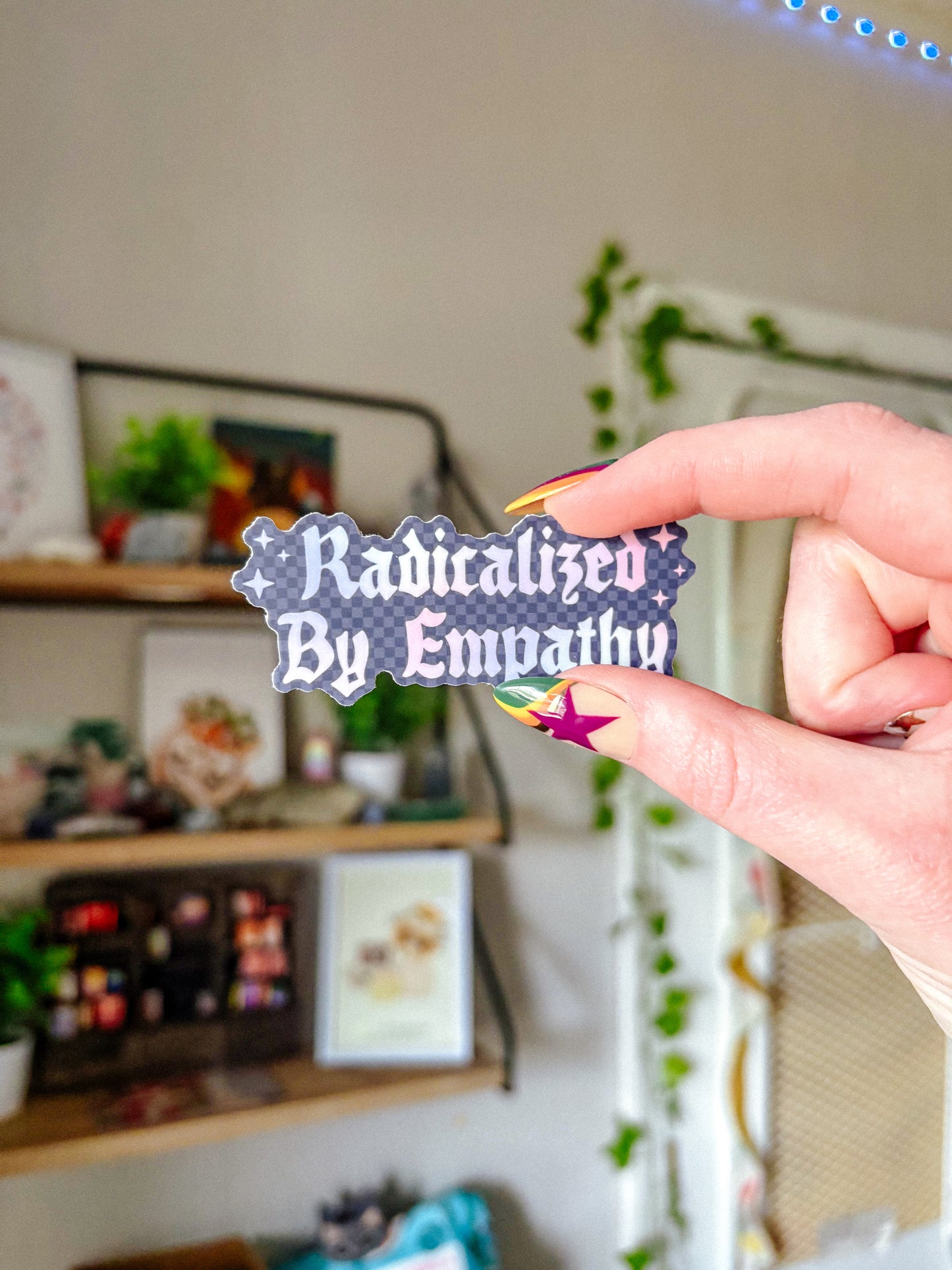 Radicalized by Empathy Sticker (Dark)
