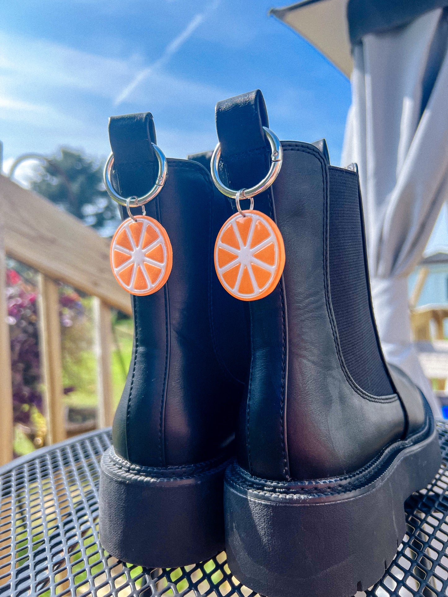 Orange Slices Glitter Boot Charms