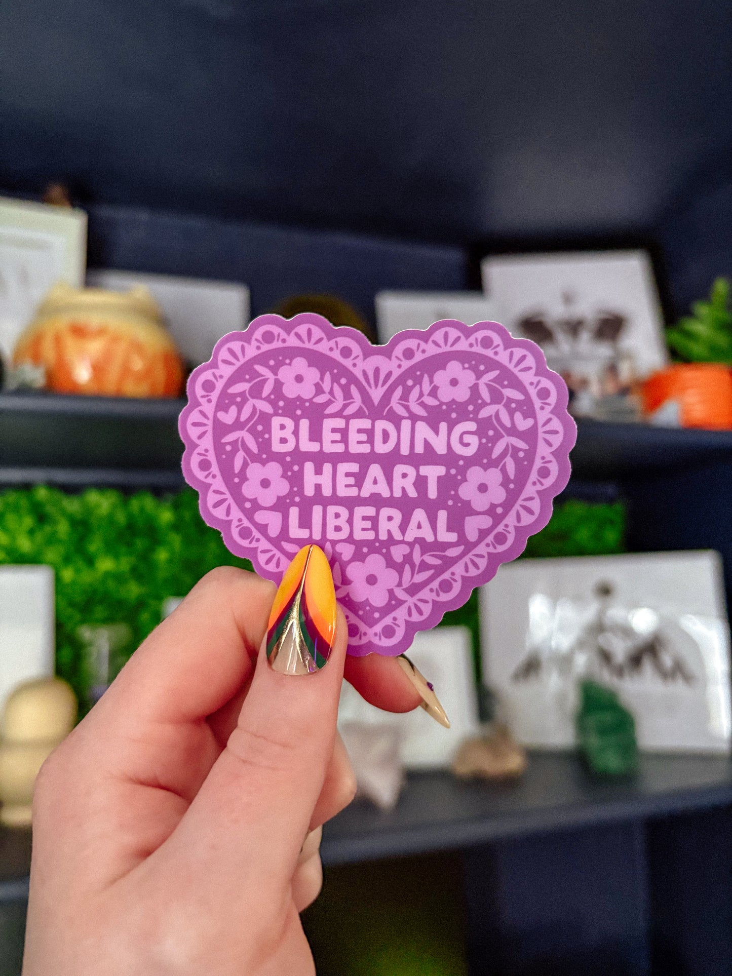 Bleeding Heart Liberal Sticker (Pink)