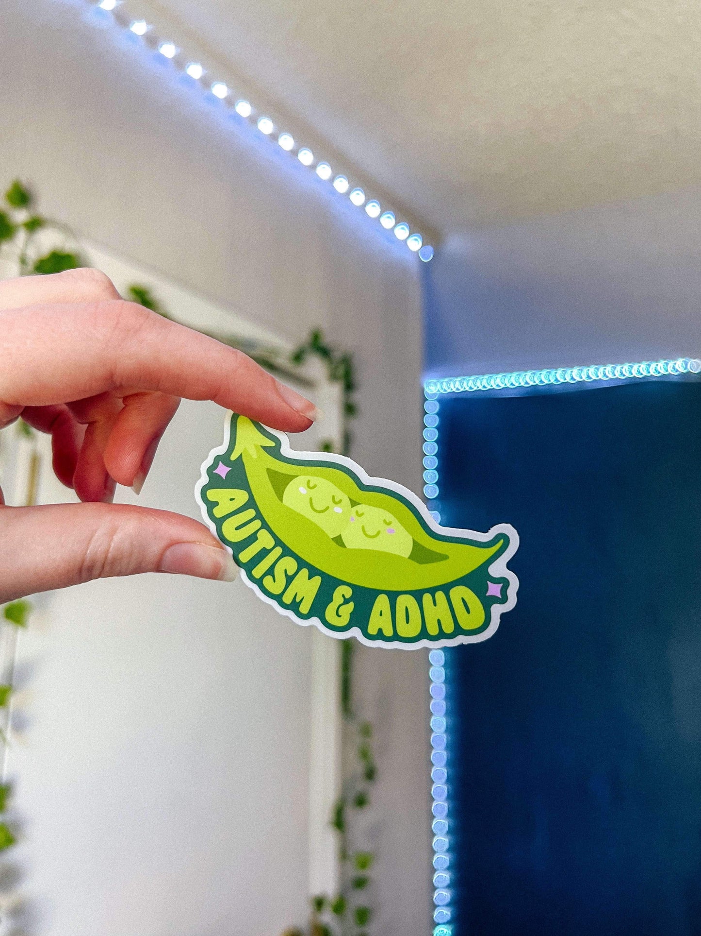 Autism ADHD Two Peas in a Pod Sticker