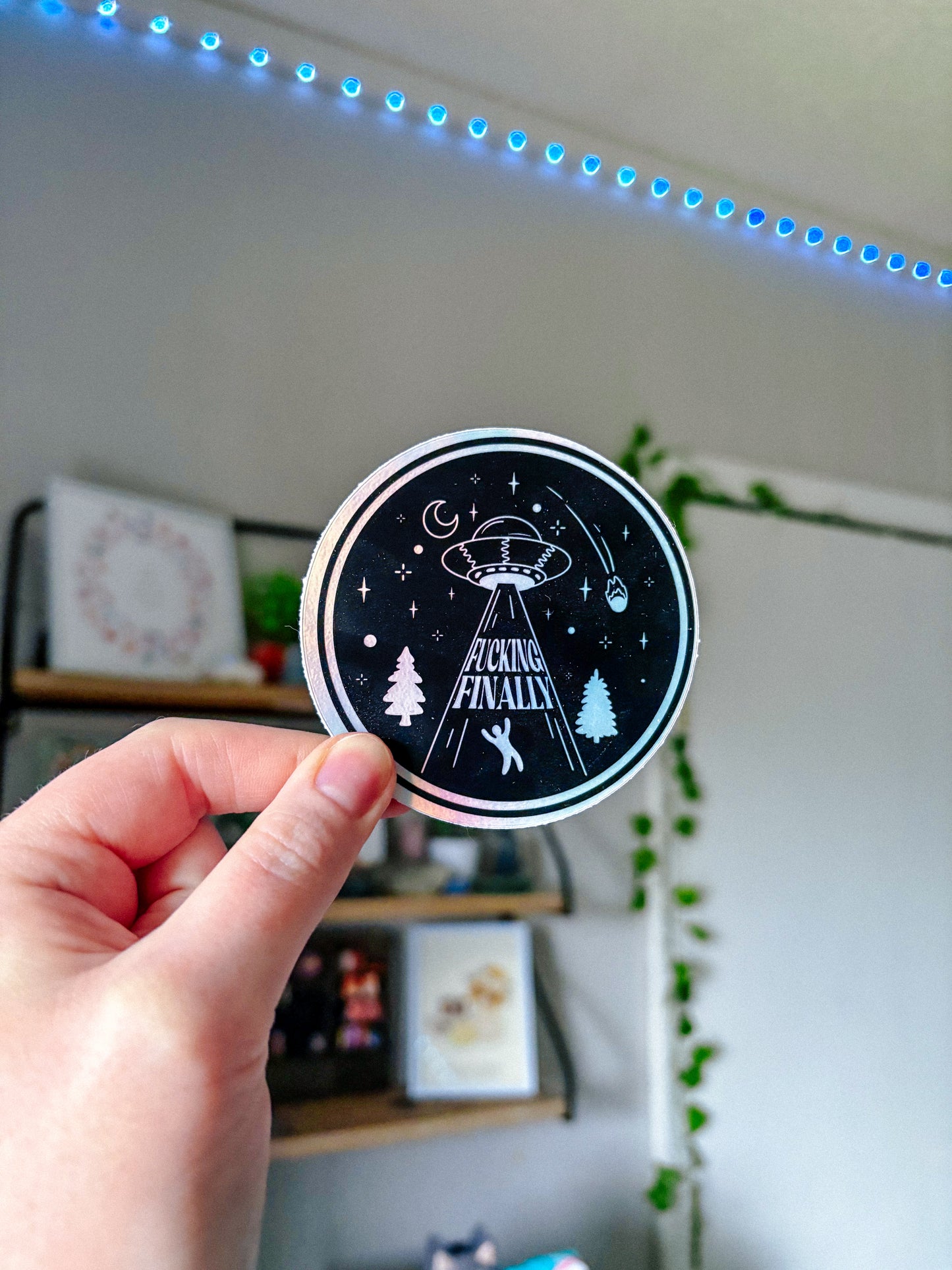 MISPRINT Alien Abduction Sticker