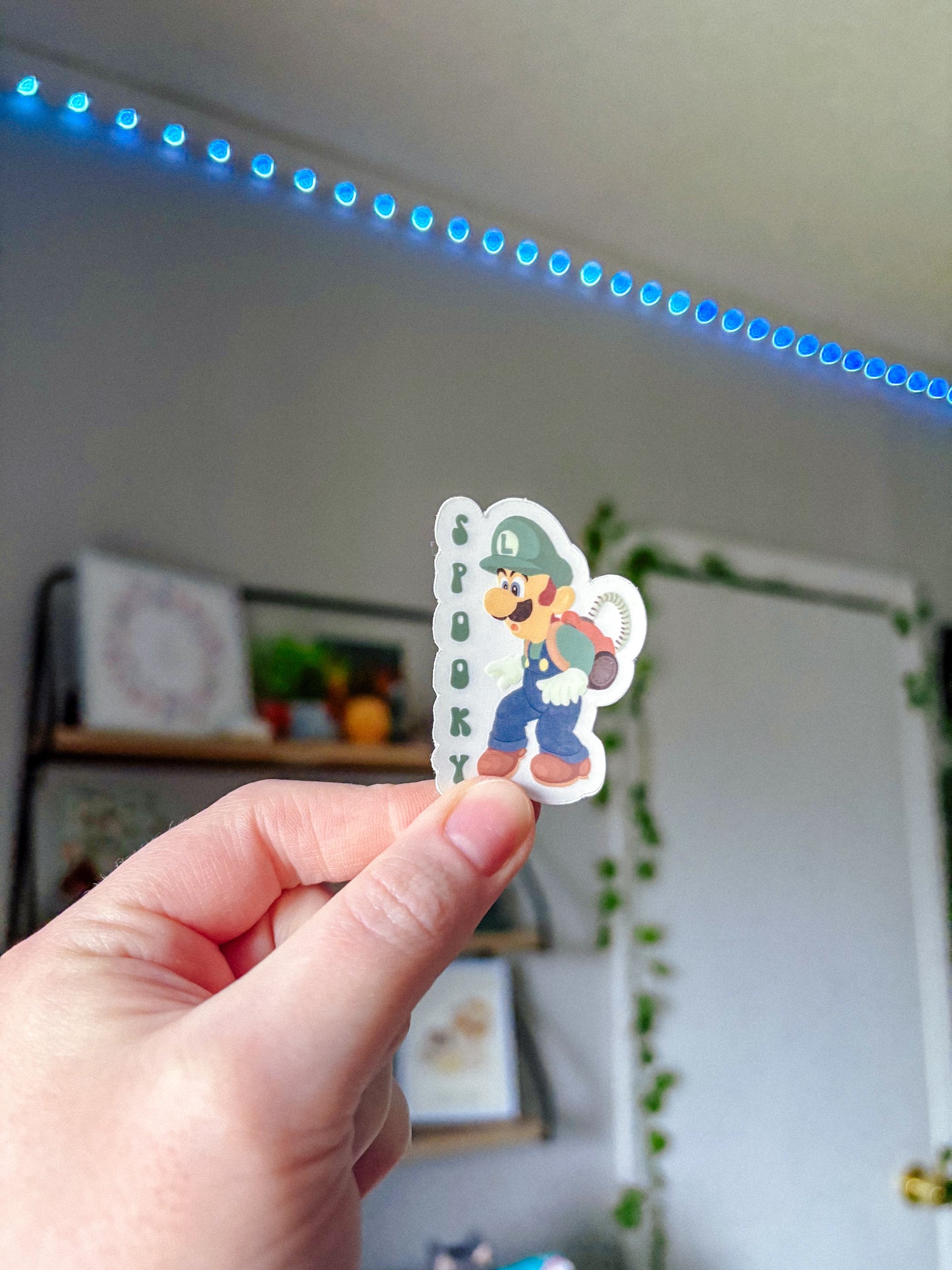Spooky Ghost Hunter Clear Sticker