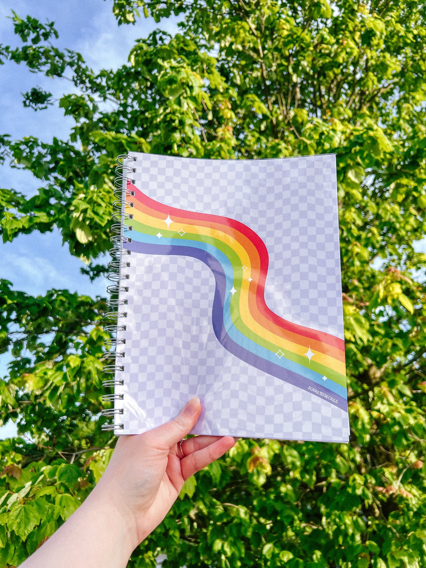 Rainbow Checkered XL Sticker Book