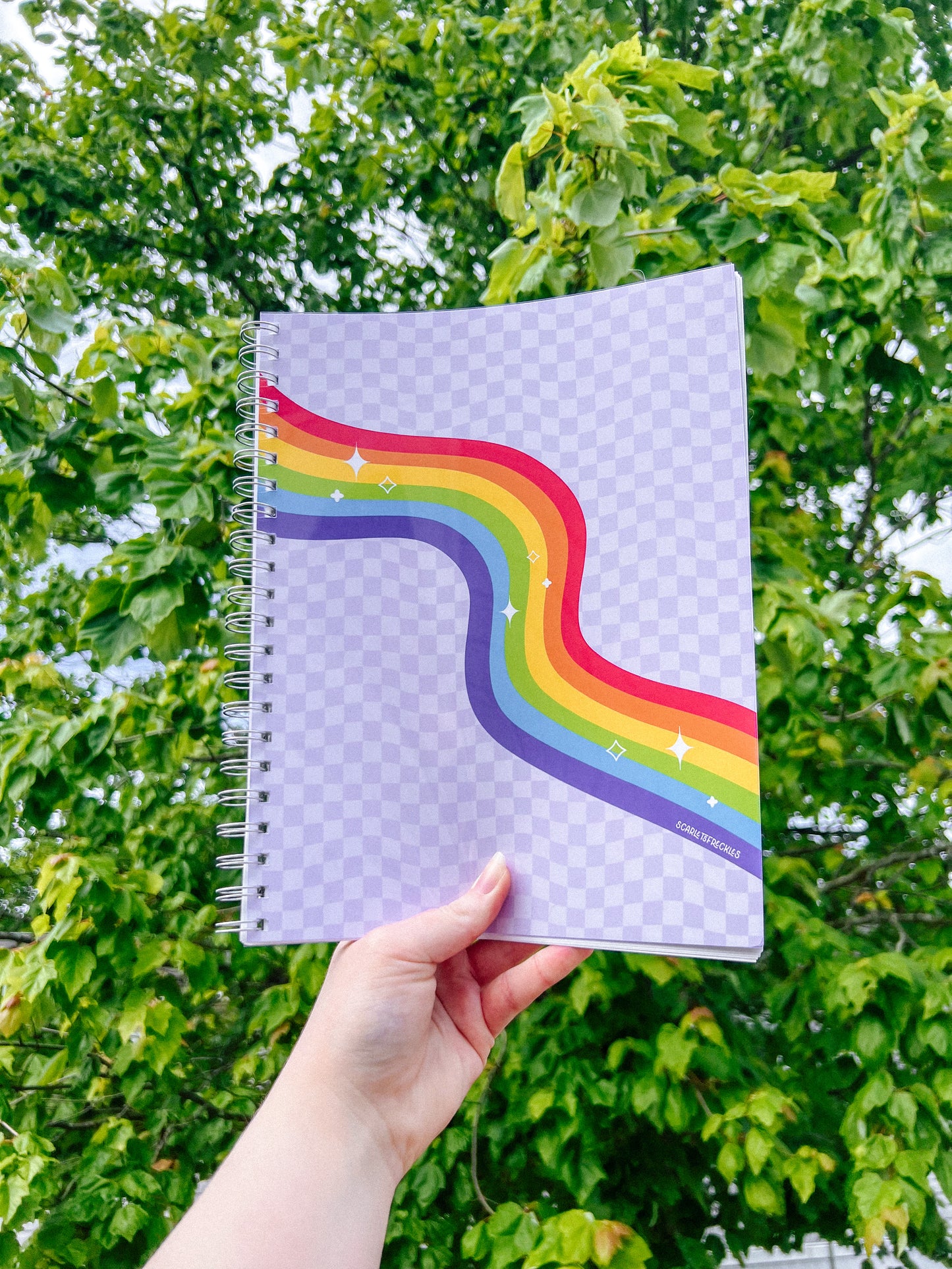 Rainbow Checkered XL Sticker Book