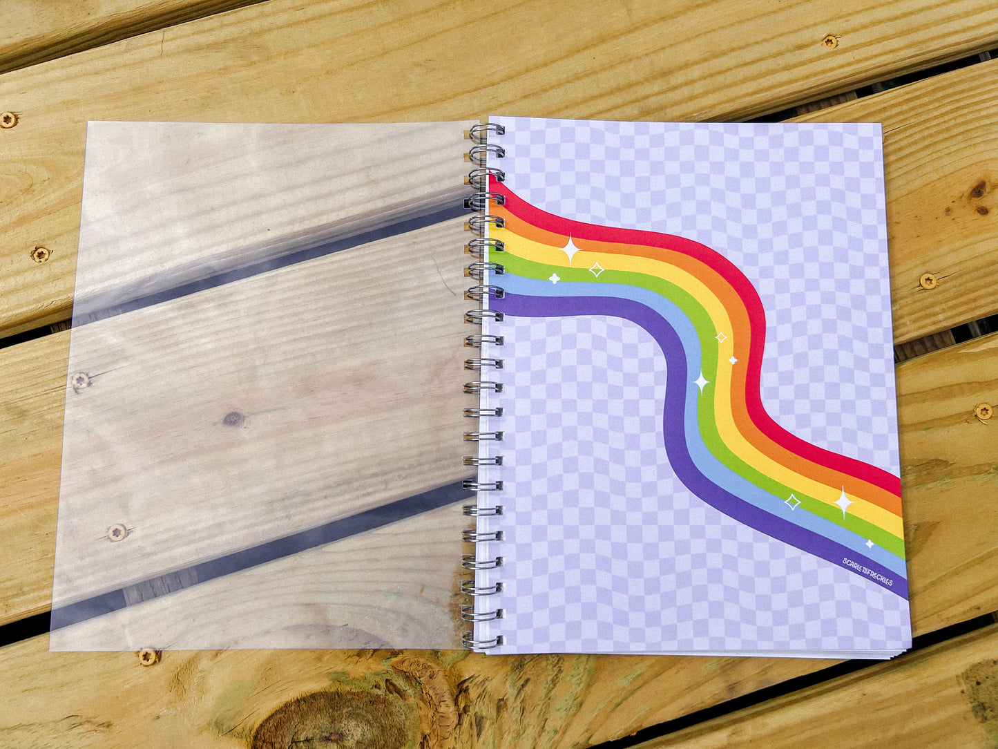 Rainbow Checkered XL Sticker Book