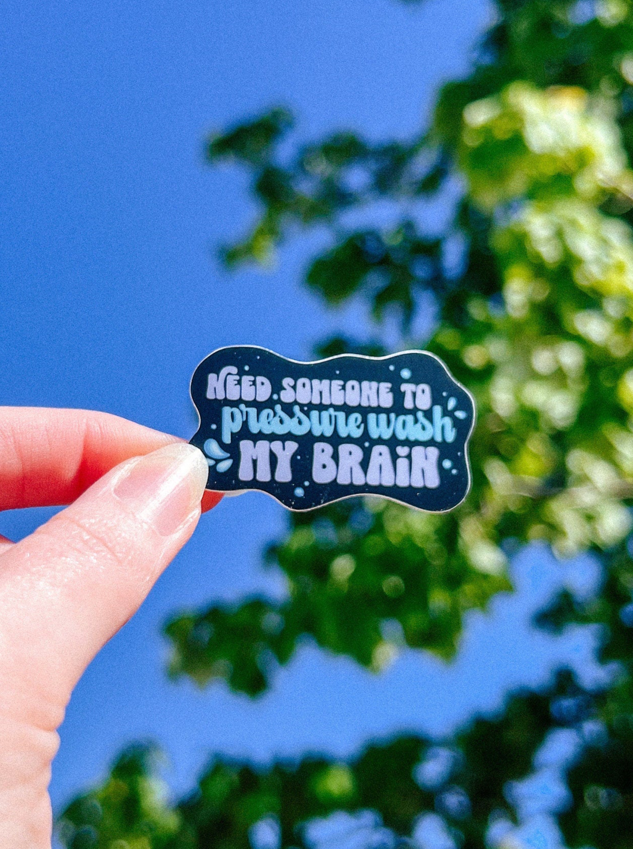 Pressure Wash My Brain Sticker
