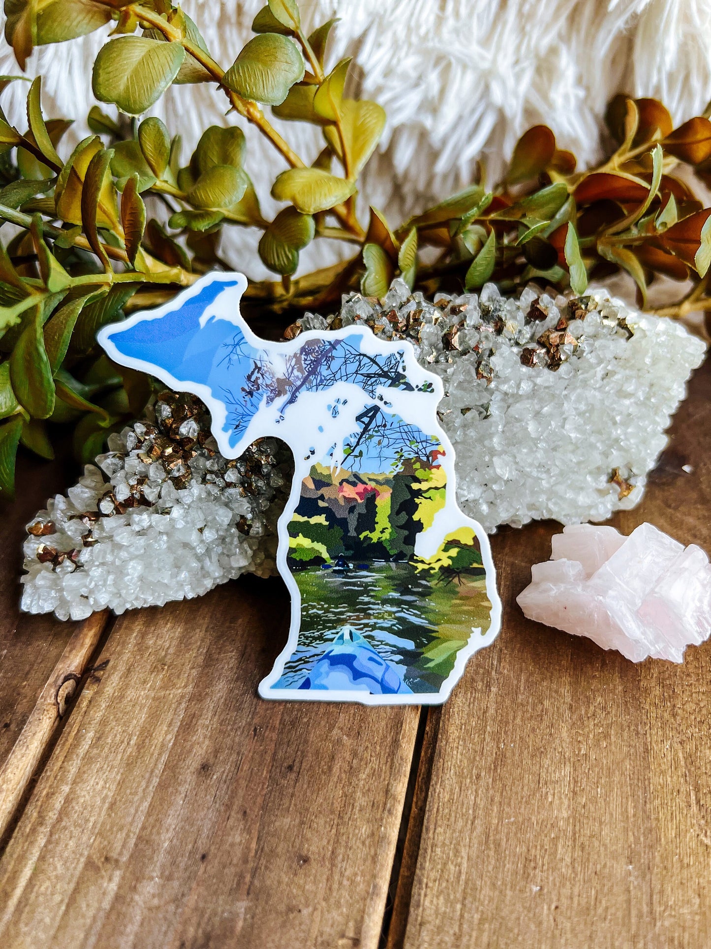 Pine River Manistee Michigan Sticker