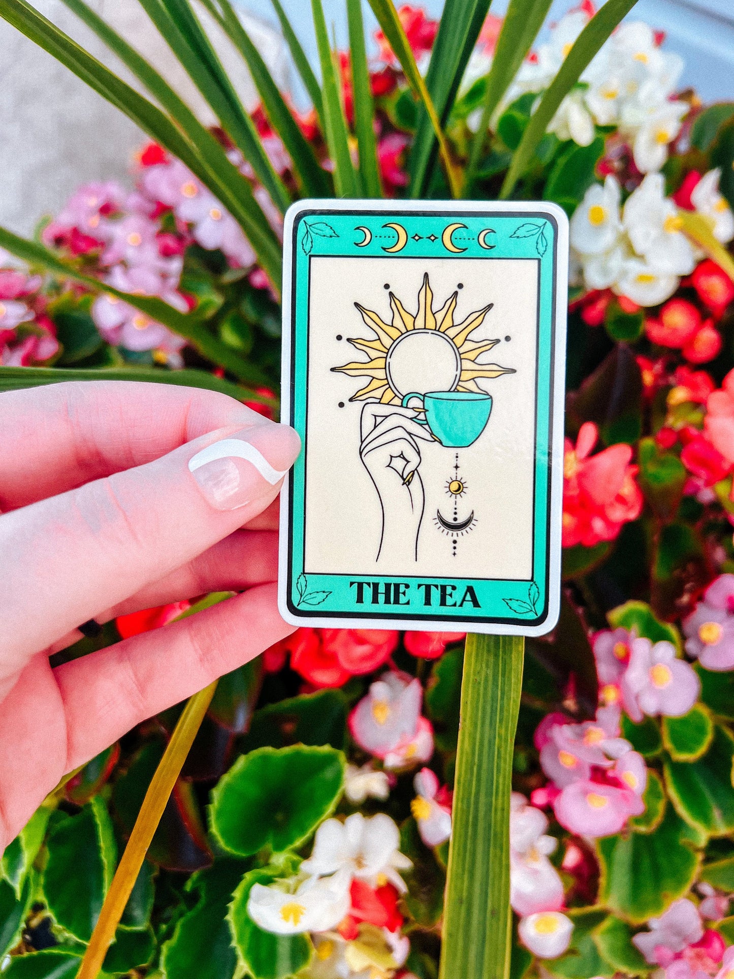 The Tea Tarot Card Sticker