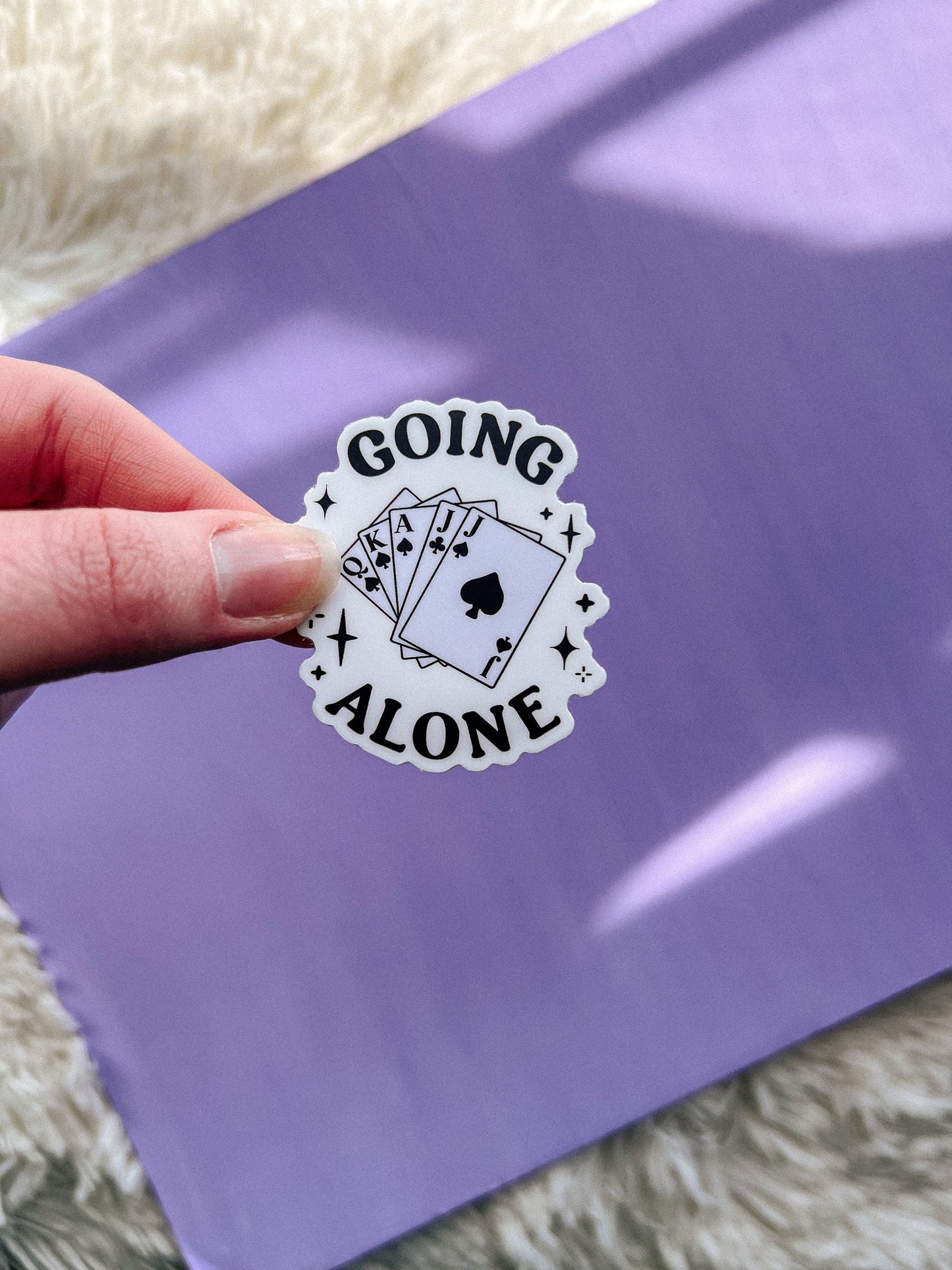 Going Alone Euchre Sticker