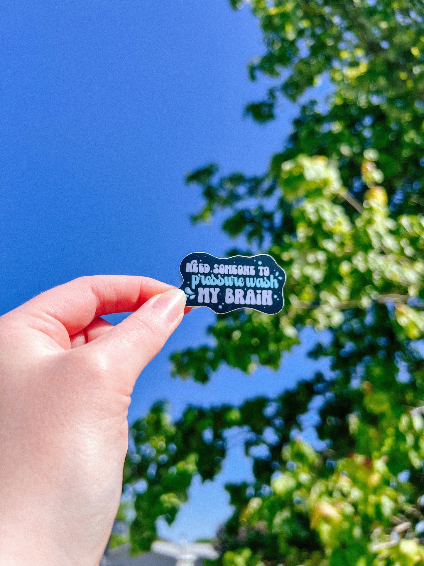 Pressure Wash My Brain Sticker