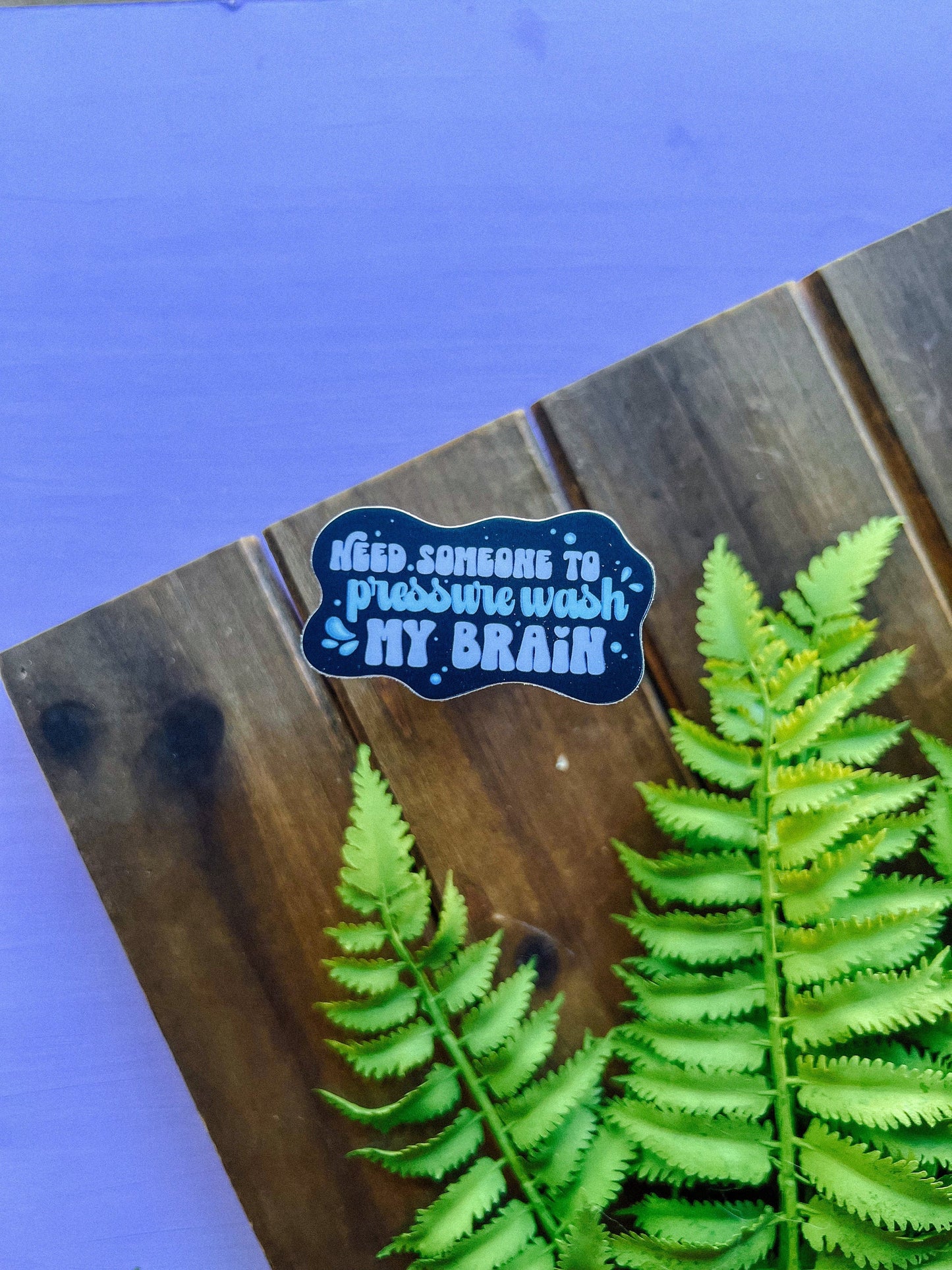 Pressure Wash My Brain Sticker