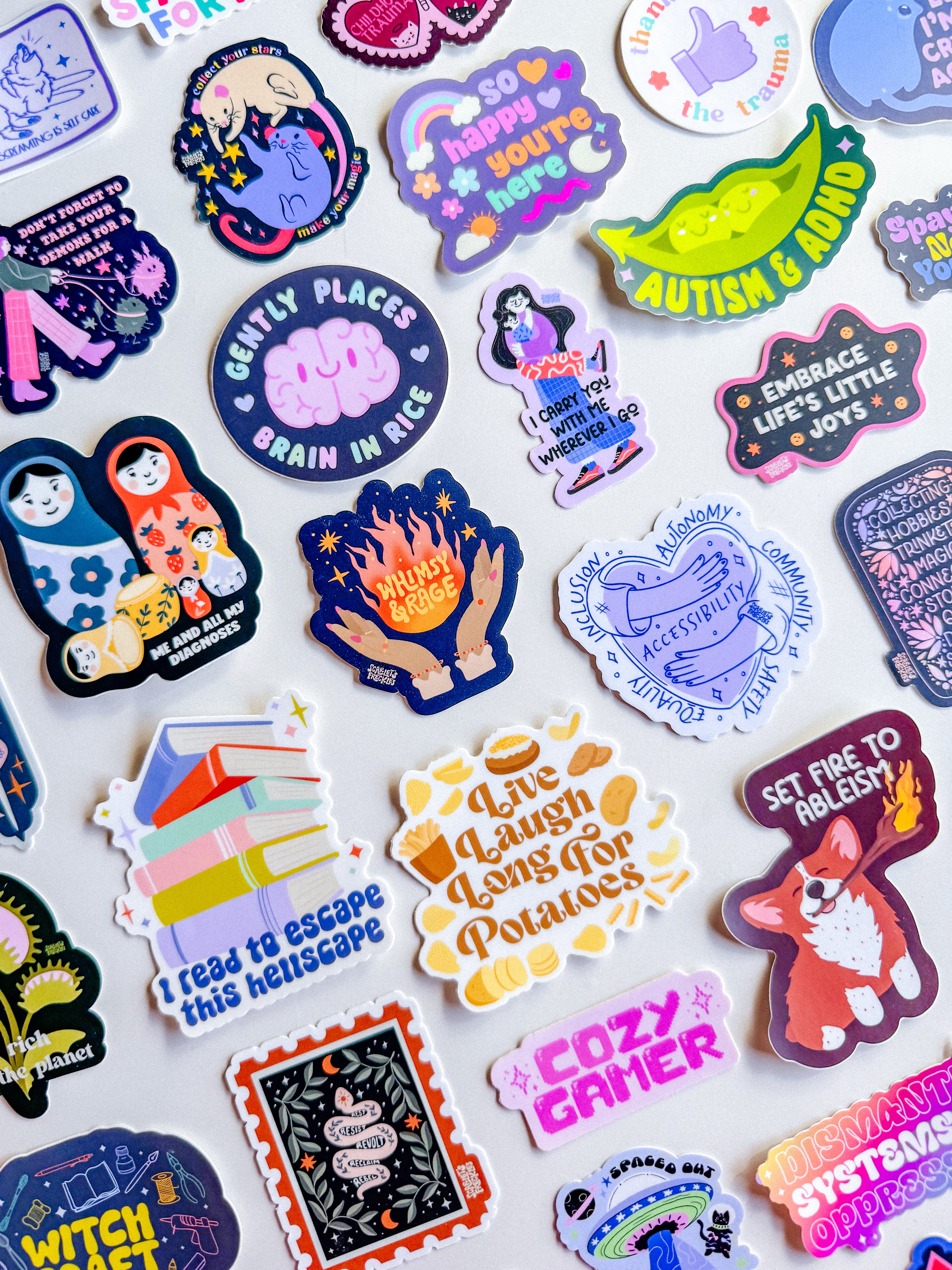 All Stickers – Scarlet's Freckles