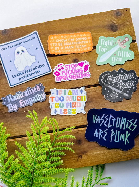 Just Girly Things Sticker Pack of 8