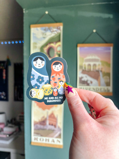 Nesting Dolls Diagnoses Sticker
