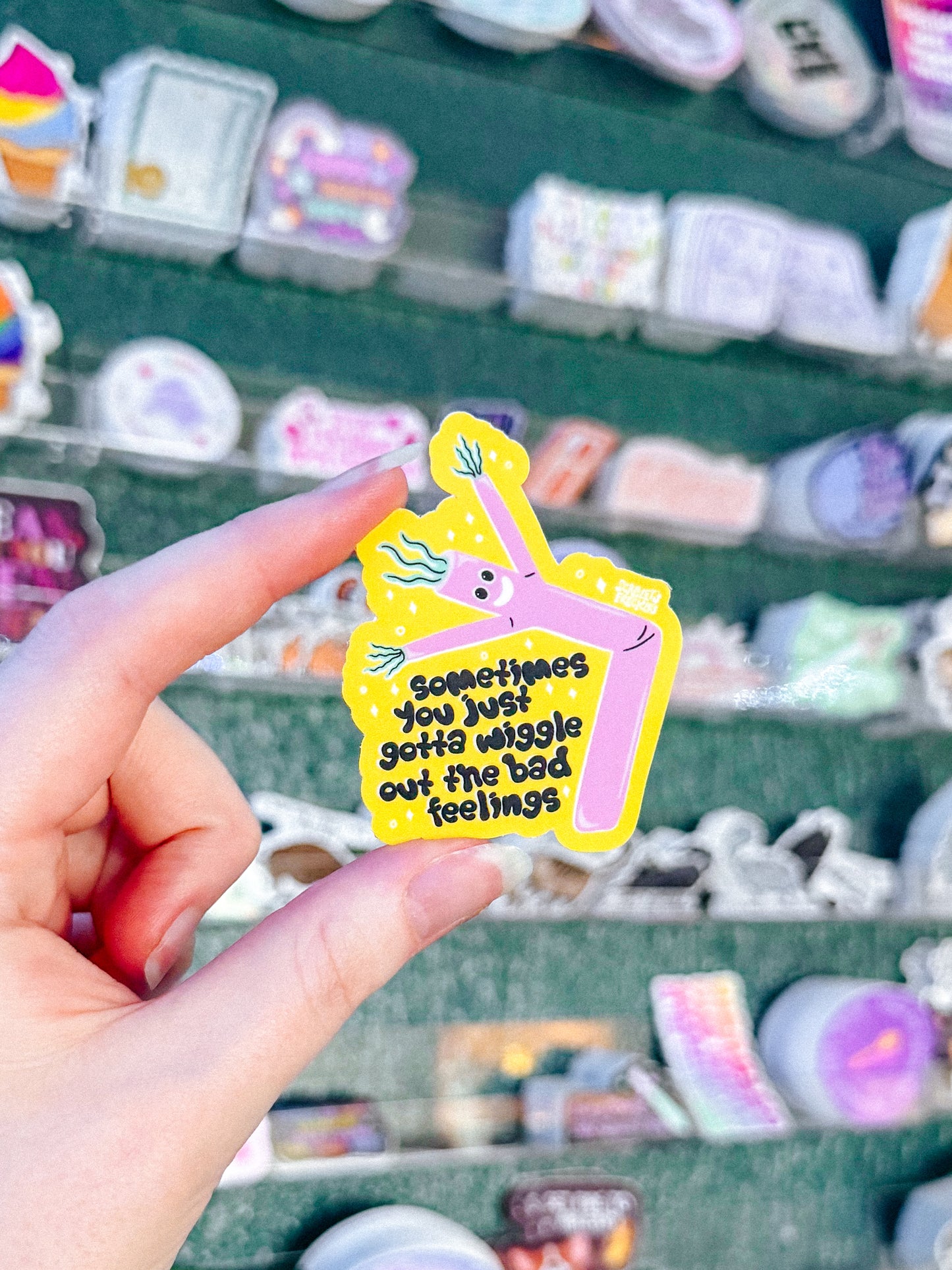 Wiggle Out the Bad Feelings Sticker