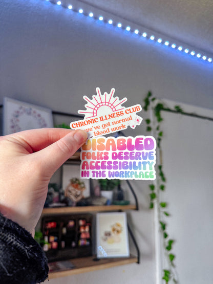 Chronic Illness Sticker Pack of 8