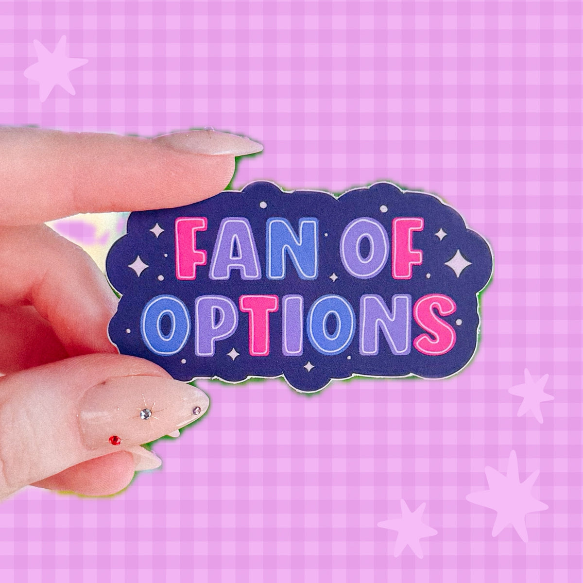 Fan of Options Bisexual Sticker