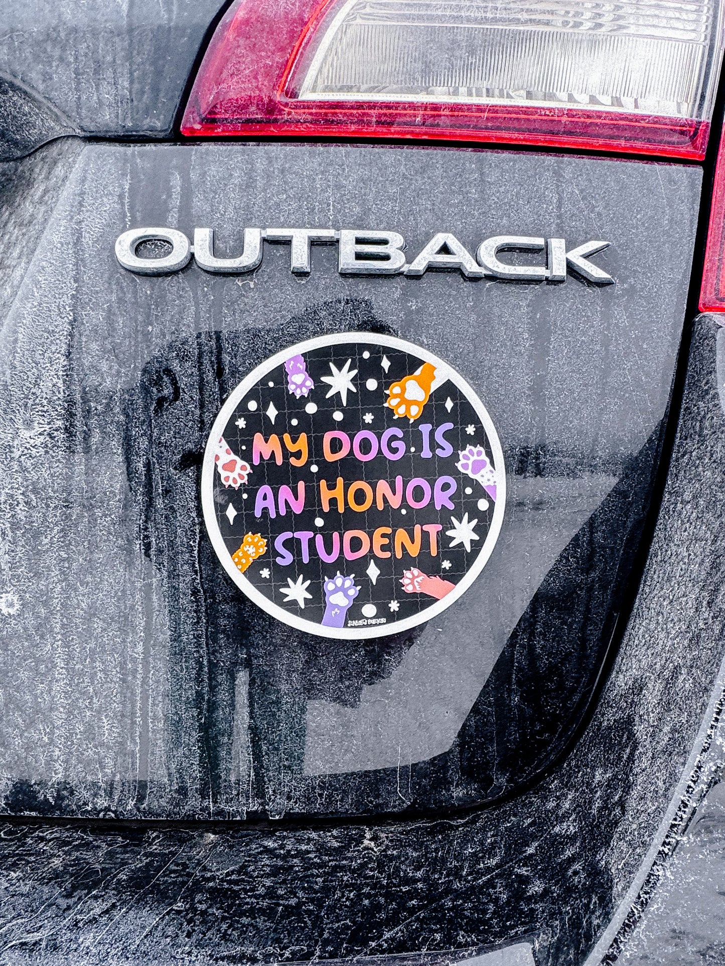 Honor Student Dog Bumper Sticker/Magnet