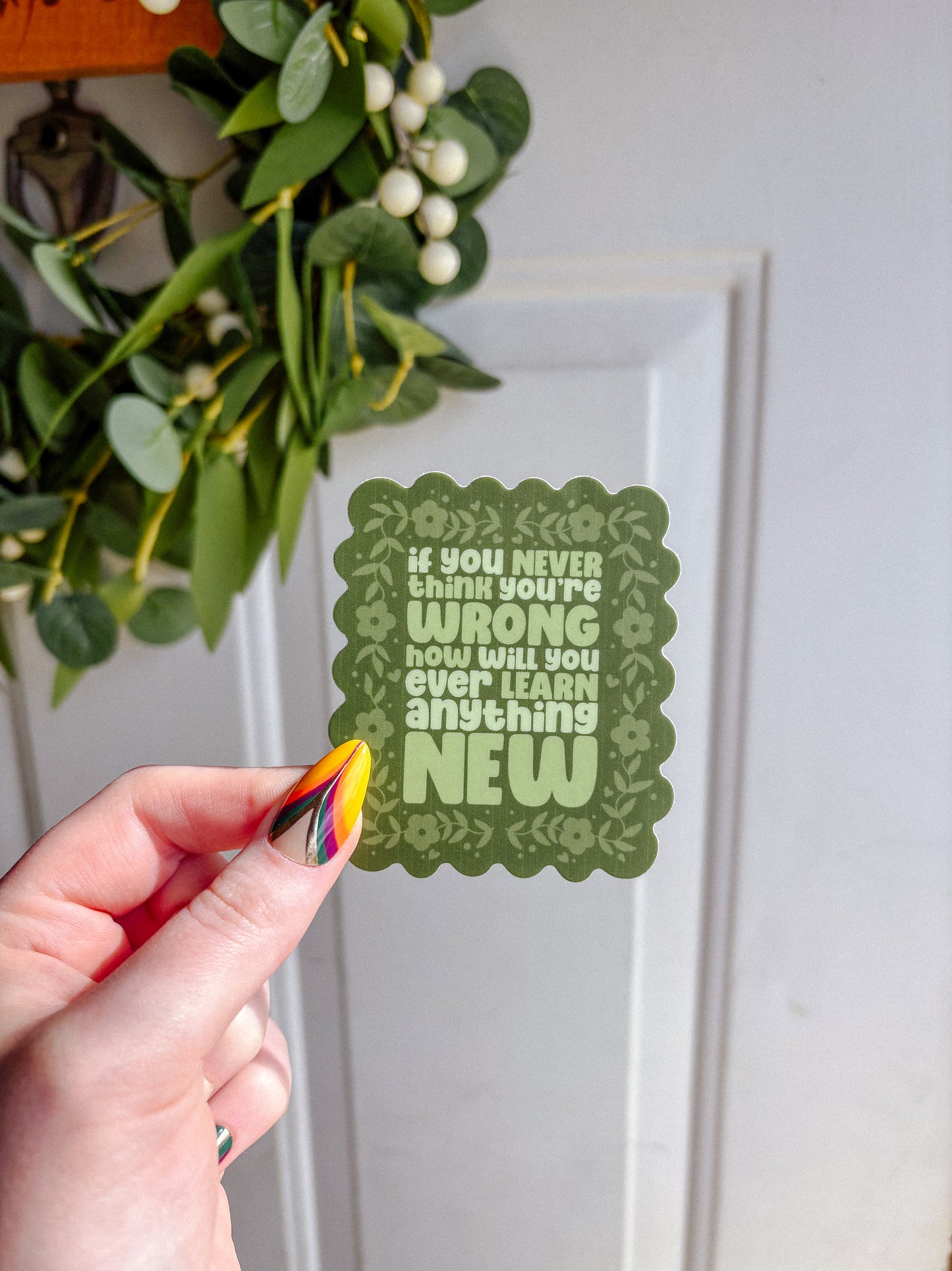 Learn New Things Sticker B Grade-LineStreaks