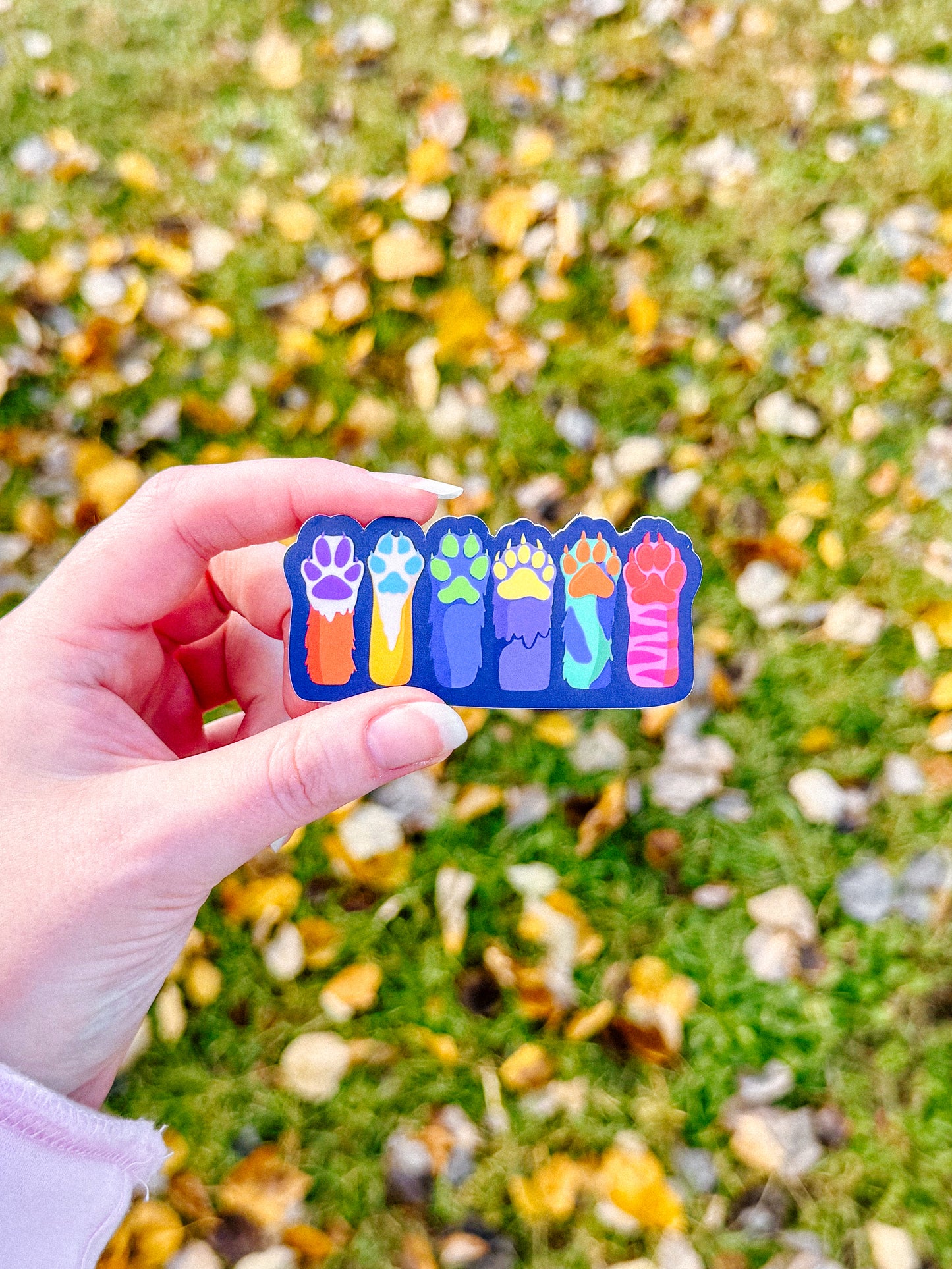 Furry Paws Pride Sticker