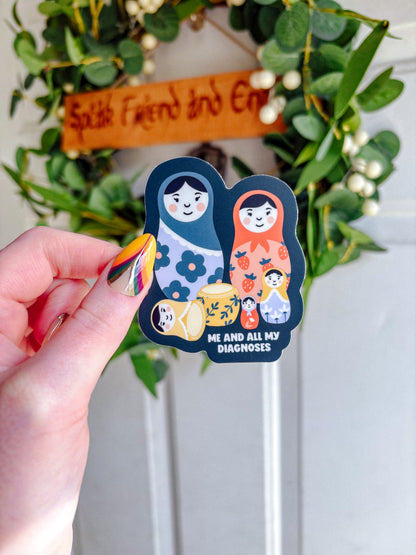 Nesting Dolls Diagnoses Sticker