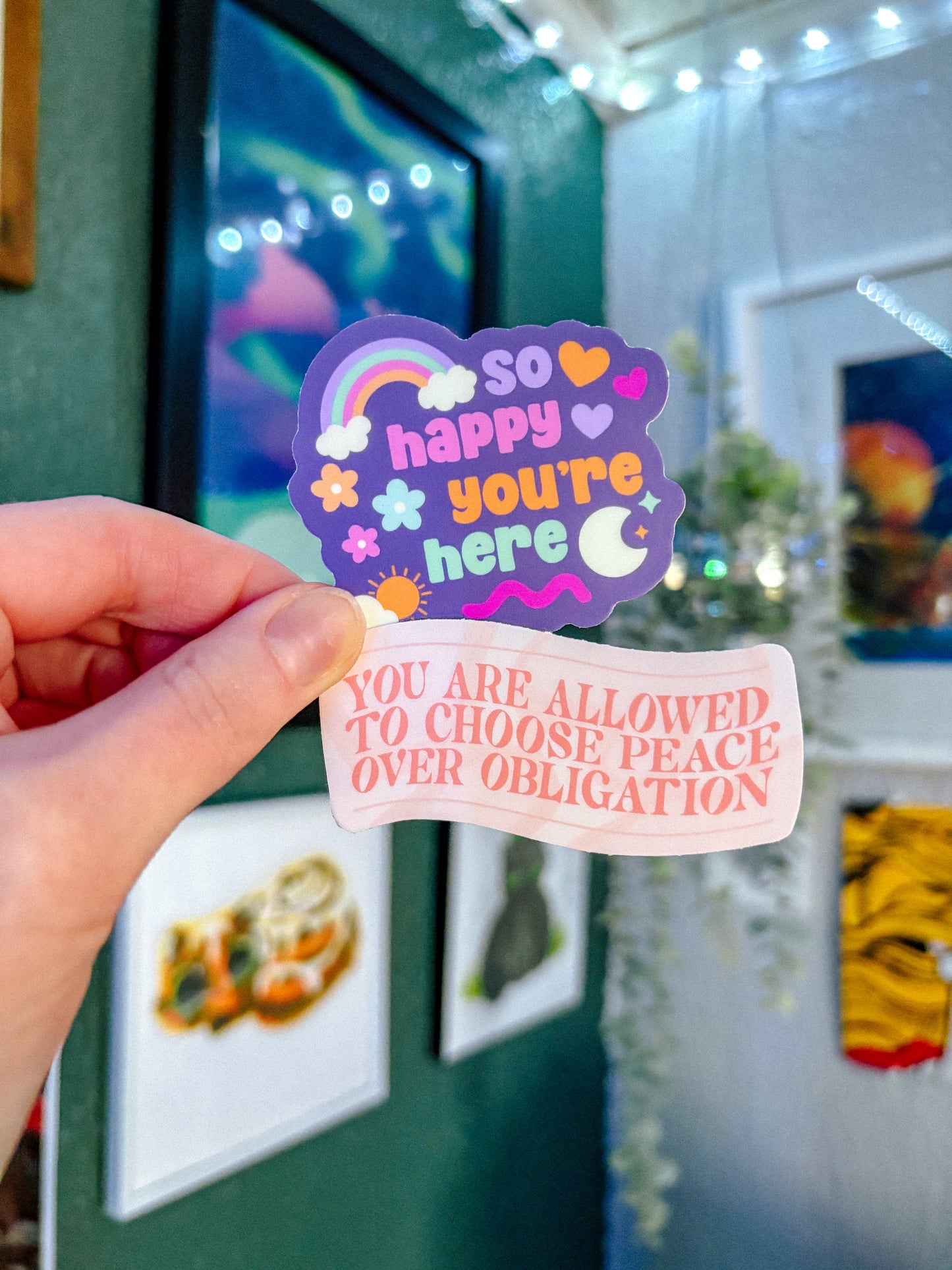 Affirmations & Positivity Sticker Pack of 4