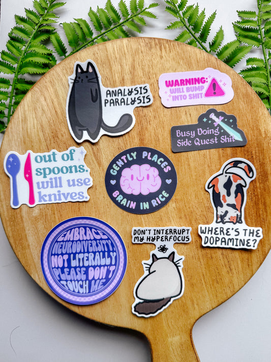 Chronic Illness Sticker Pack of 8
