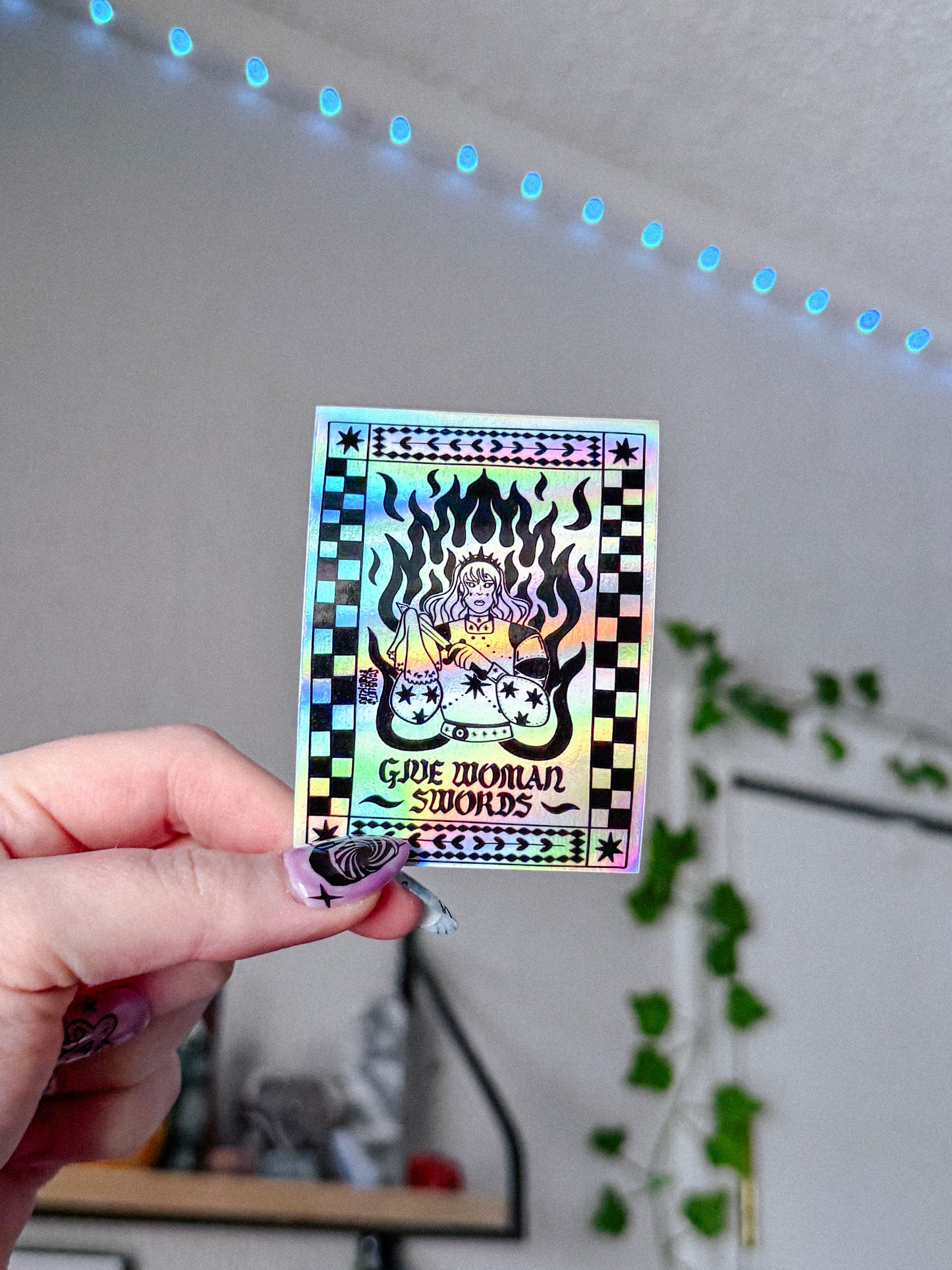 Give Woman Swords Sticker