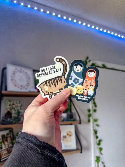 Chronic Illness Sticker Pack of 8