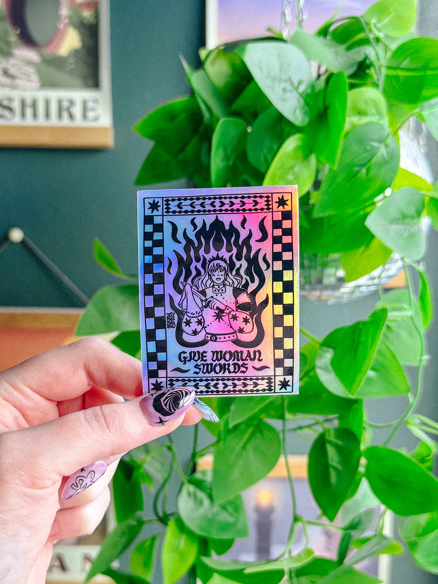 Give Woman Swords Sticker