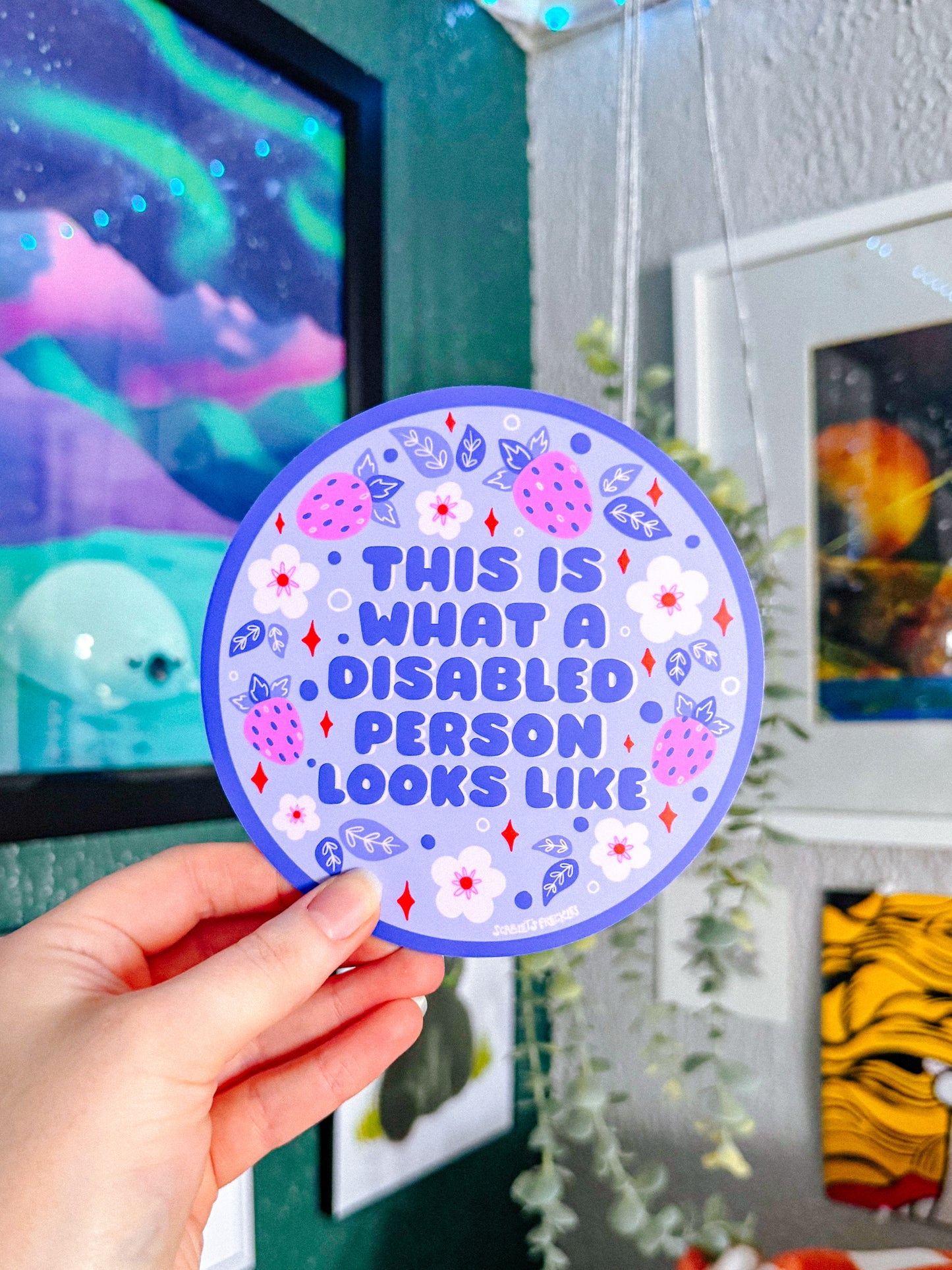 This is What a Disabled Person Looks Like Bumper Sticker/Magnet