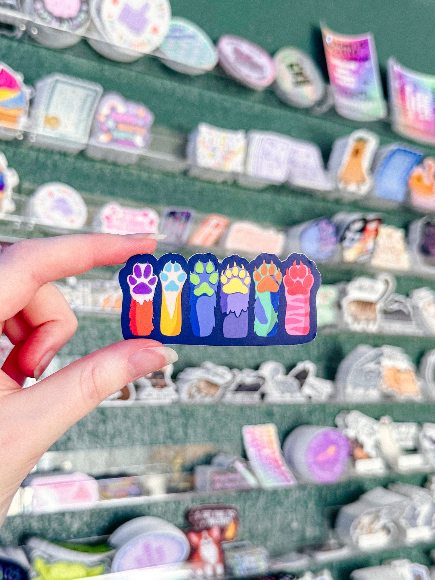 Furry Paws Pride Sticker