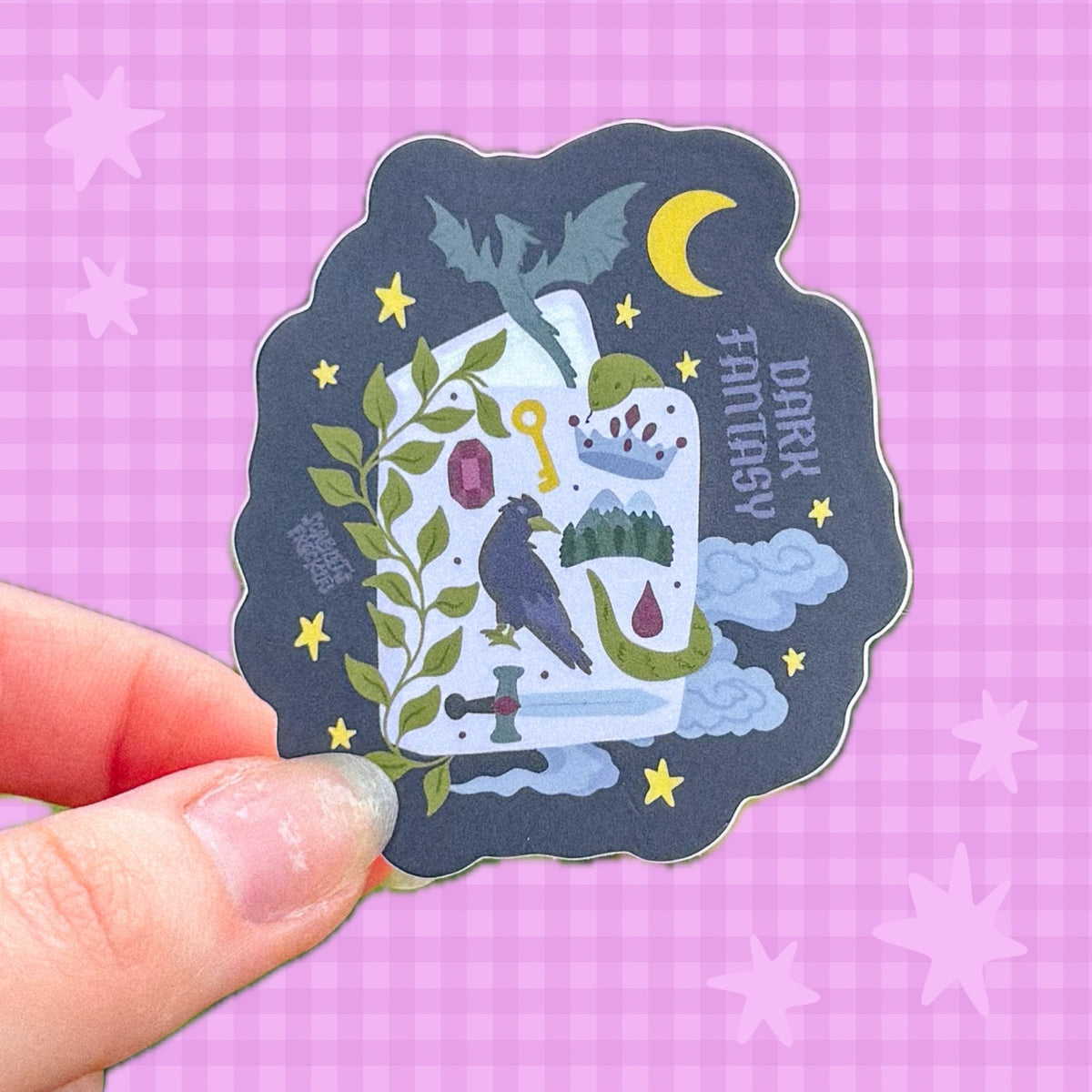 Dark Fantasy Book Sticker