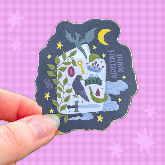 Dark Fantasy Book Sticker