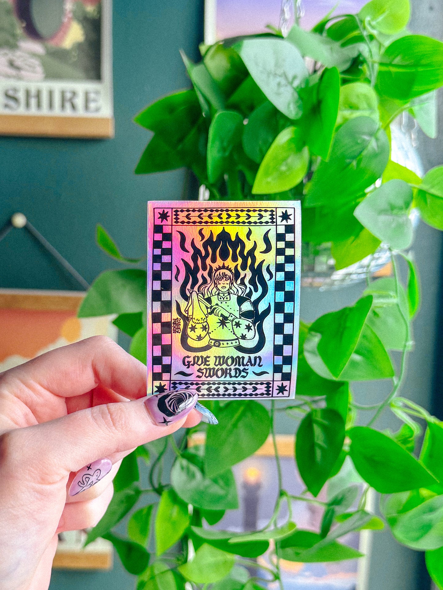 Give Woman Swords Sticker